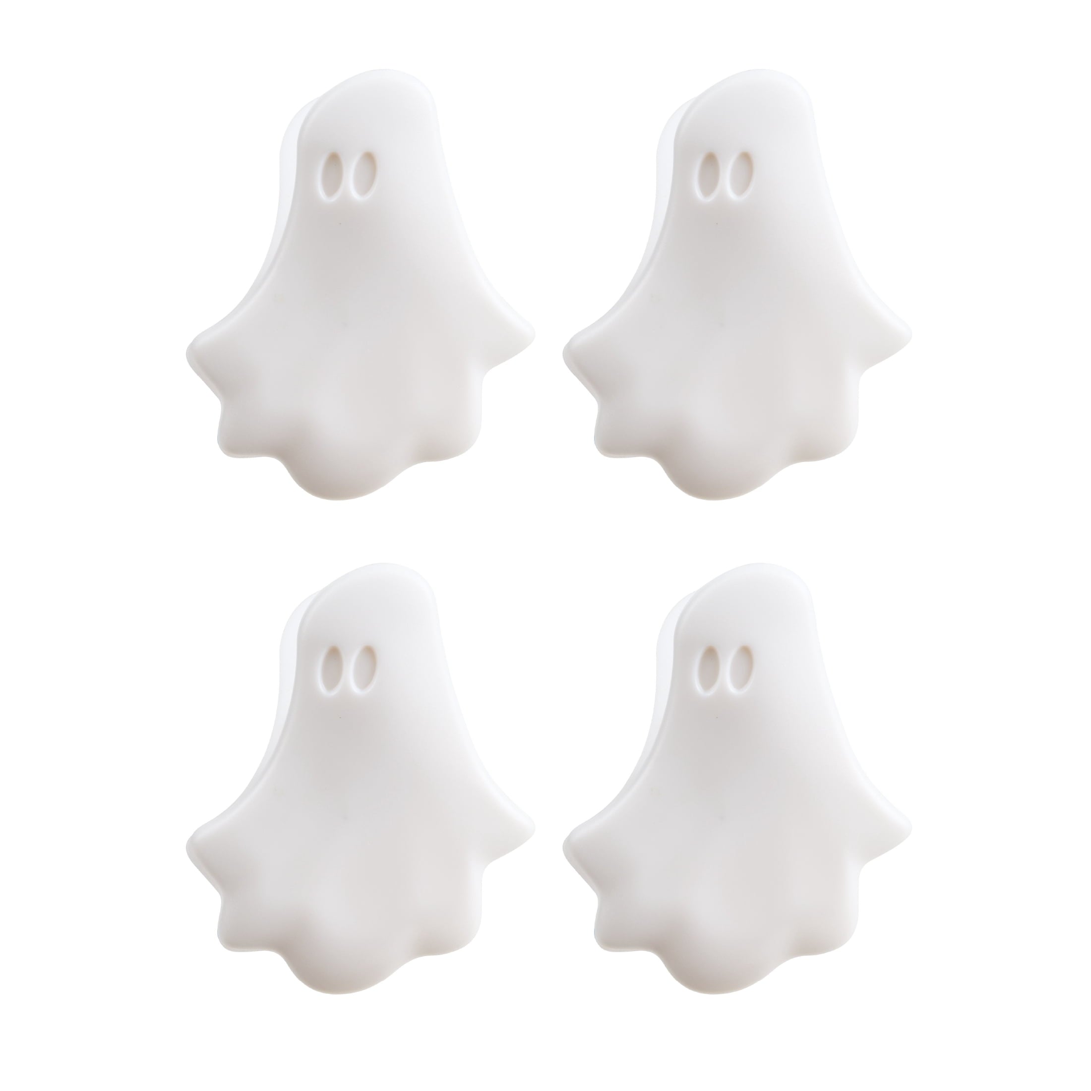 Way To Celebrate 4-Piece Bag Clips, Ghost, White