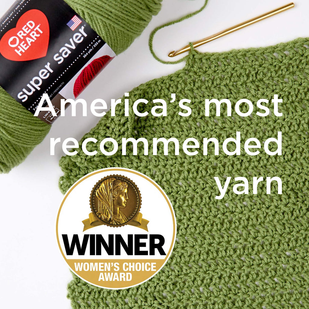 Red Heart® Super Saver® Jumbo #4 Medium Acrylic Yarn, White 14oz/396g, 744 Yards