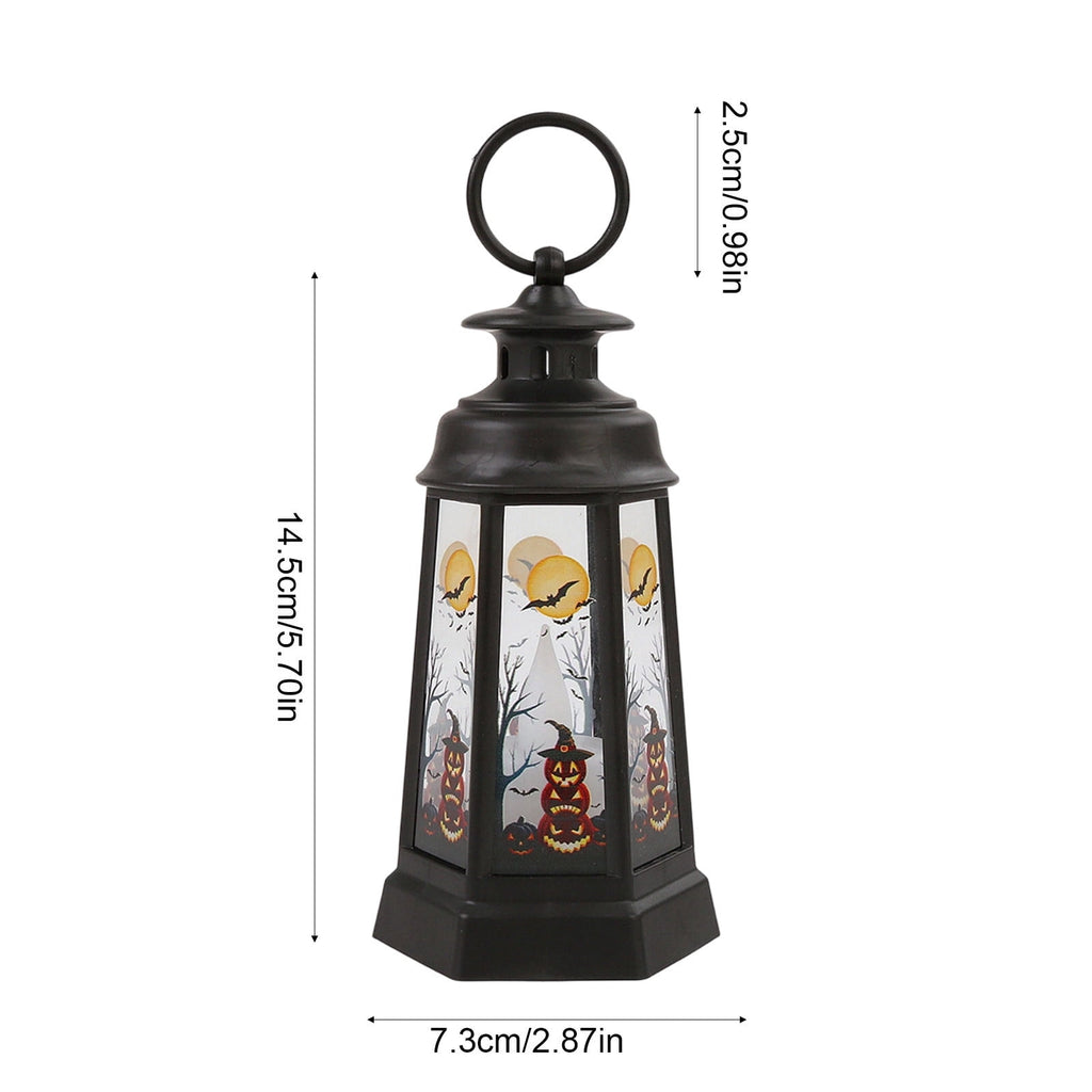 Djiypn Mini Lanterns 2Pack LED Small Lanterns Decorative Indoor Outdoor Hanging Lantern Decorative Candle Light Farmhouse Decor for Weddings Western Camping Party Halloween Christmas Decorations