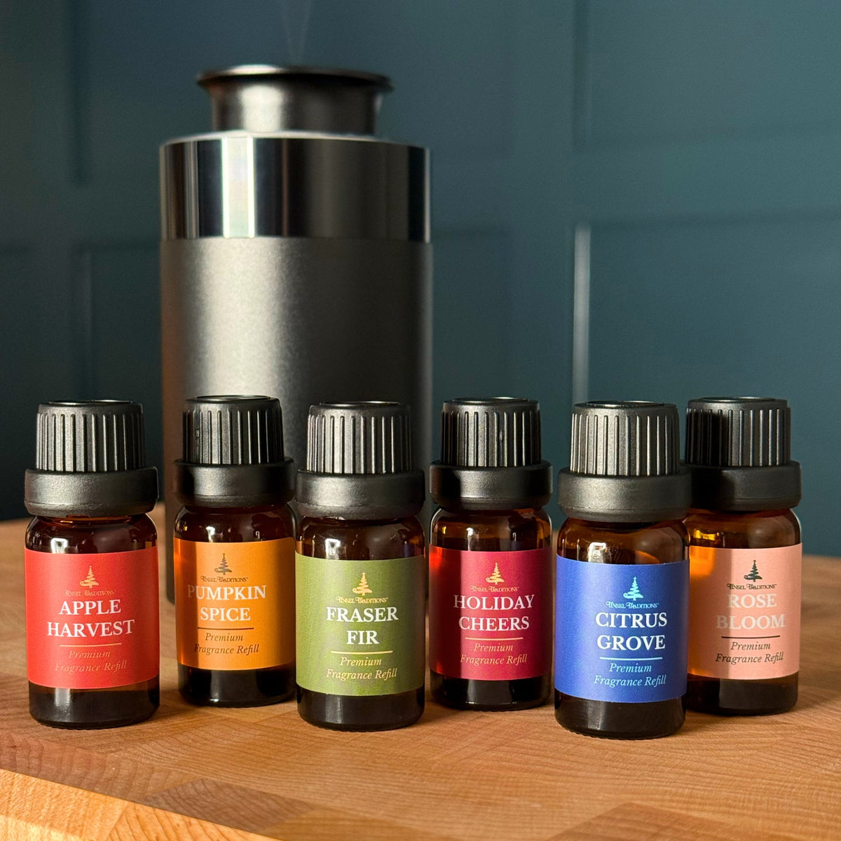 Traditions of Scent Pumpkin Spice Premium Fragrance Diffuser Oil Refills by Tinsel Traditions - Set of 3
