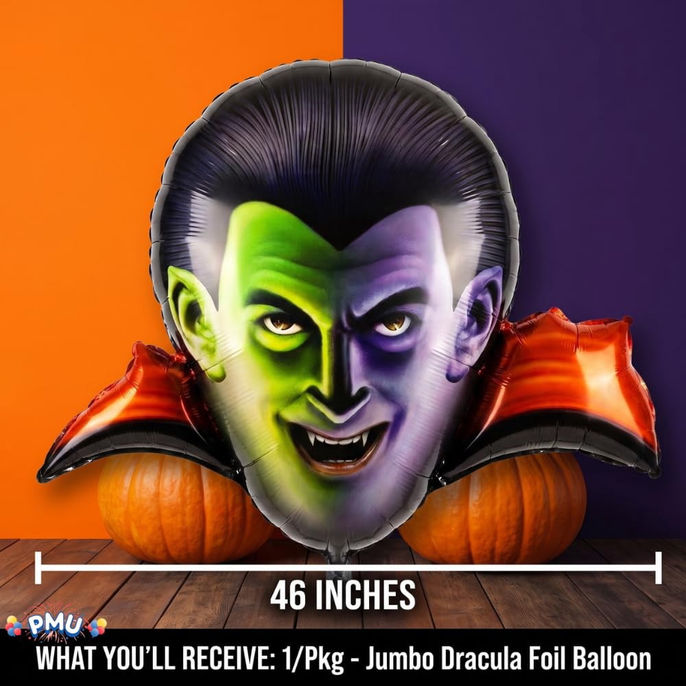 PMU Halloween Flying Ghost 24 Inch Mylar-Foil Balloon (10/pkg) Pkg/1