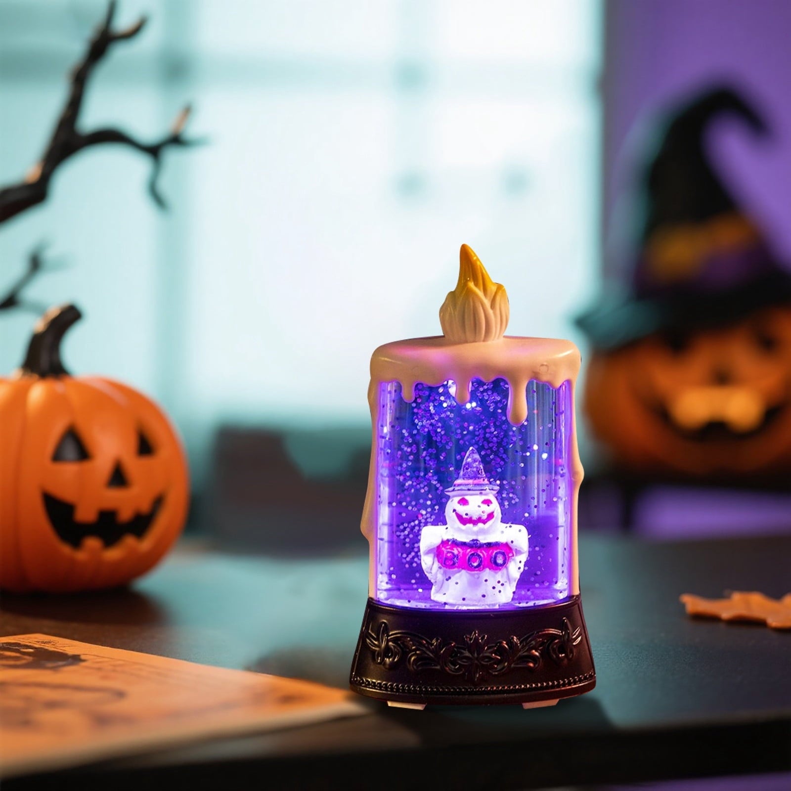 Halloween LED Skeleton Battery Operated Flameless Candle Light For Party Bar & Room Decorations