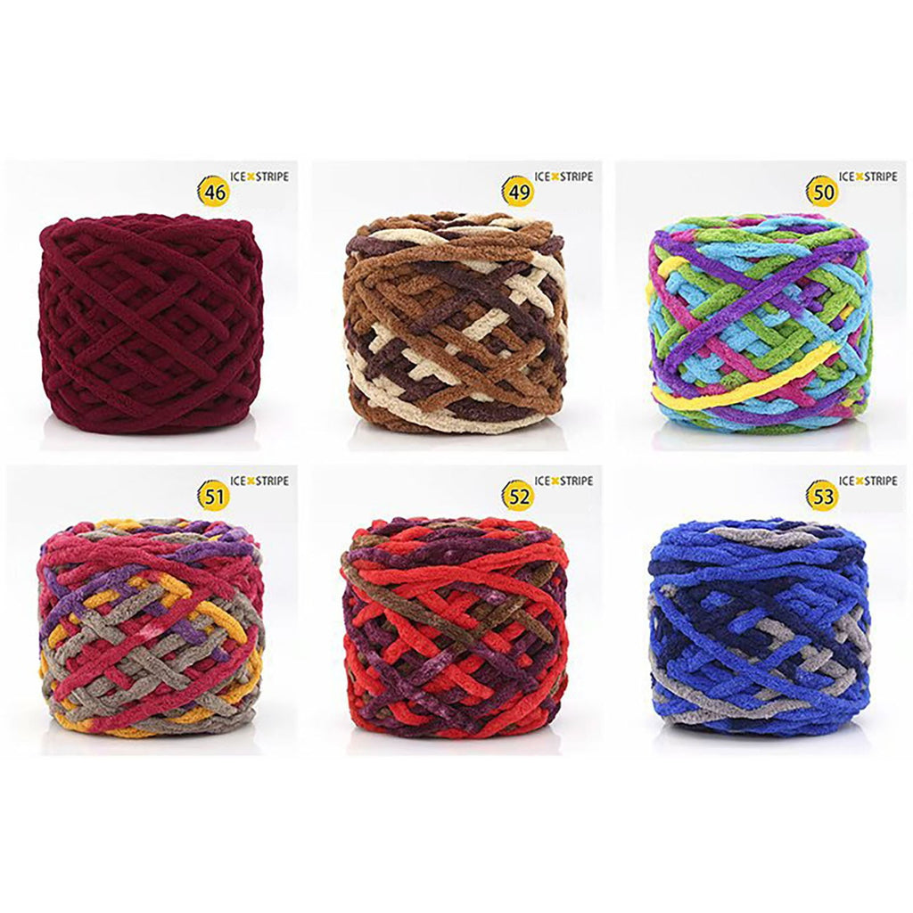 1 Pc Blanket Yarn Chunky Knit Chenille Yarn Soft Velvet Yarn Crochet Knitting Blanket Yarn DIY Craft for Knit Sweaters, Blankets, Shoes, Scarves, Clothes, Dark Green