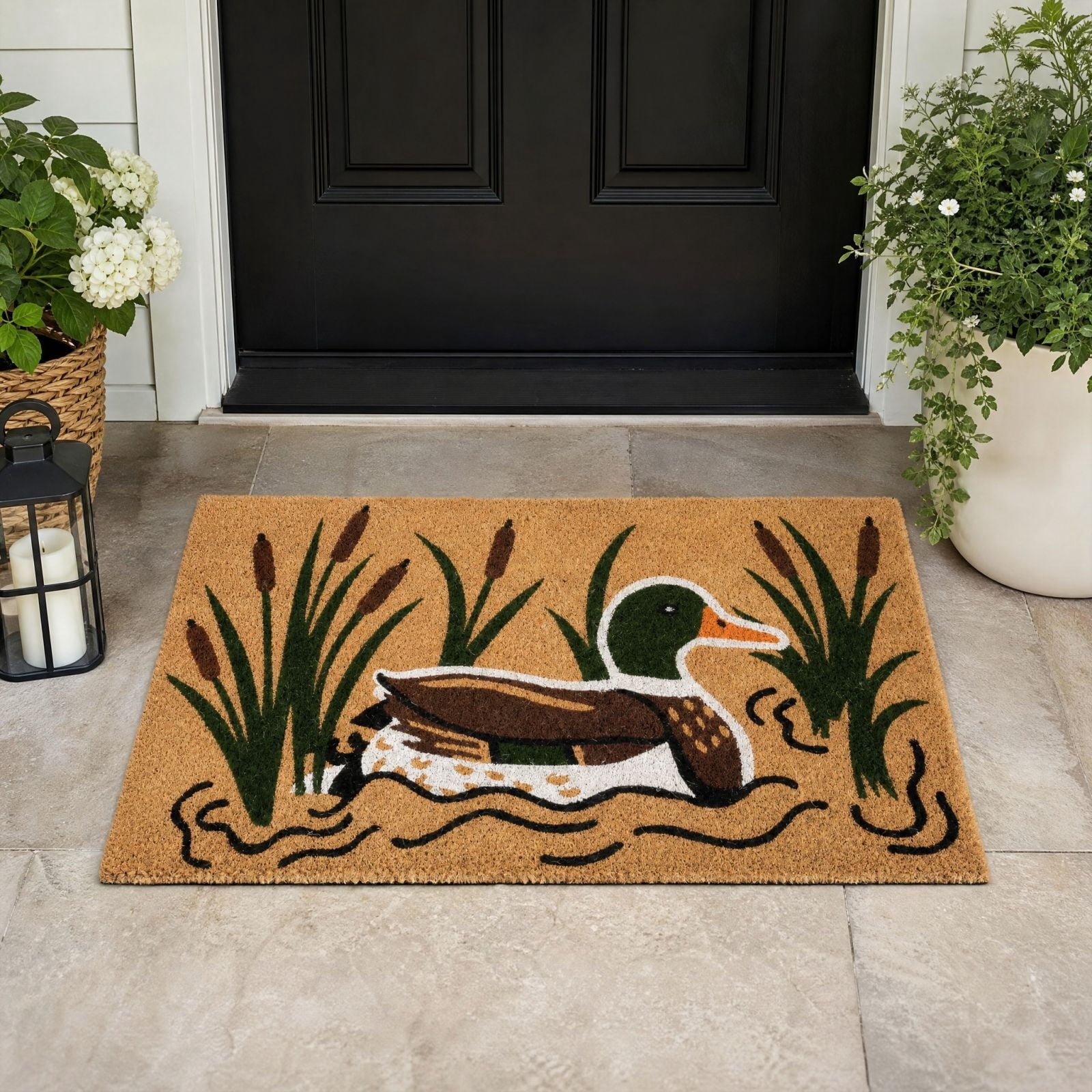 Halloween Dachshund Door Mat, 30"×18" Non-Slip Pumpkin Dachshund Floor Rug, Mat for Home Porch Fall Decor & Pet Lover Housewarming Gift