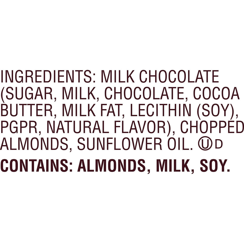 (2 pack) Hershey's Milk Chocolate with Almonds Snack Size, Halloween Candy Bag, 10.35 oz