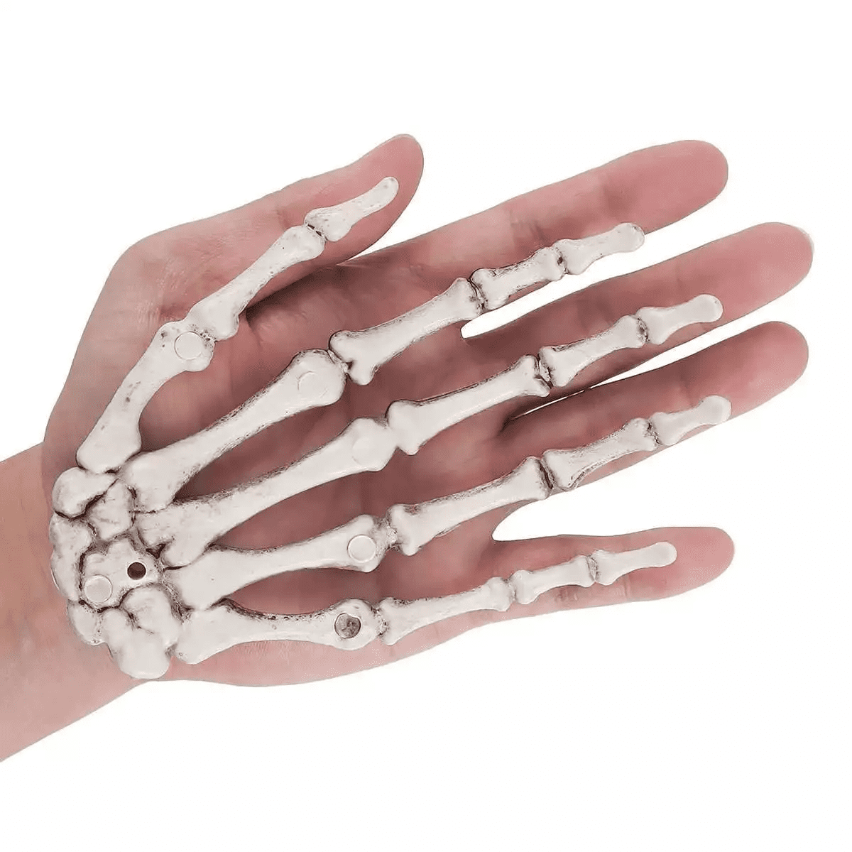 2Pcs Skeleton Hands Halloween Fake Human Hands Plastic Skeleton Hands Props for Halloween Zombie Party Decorations