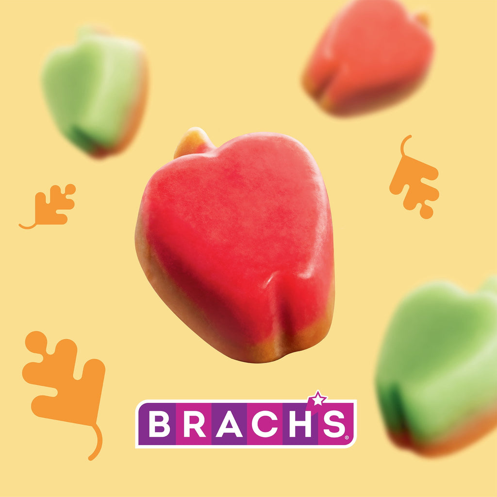 Brach’s Mellowcreme Caramel Apple Candy, Halloween Candy, 9 oz Bag