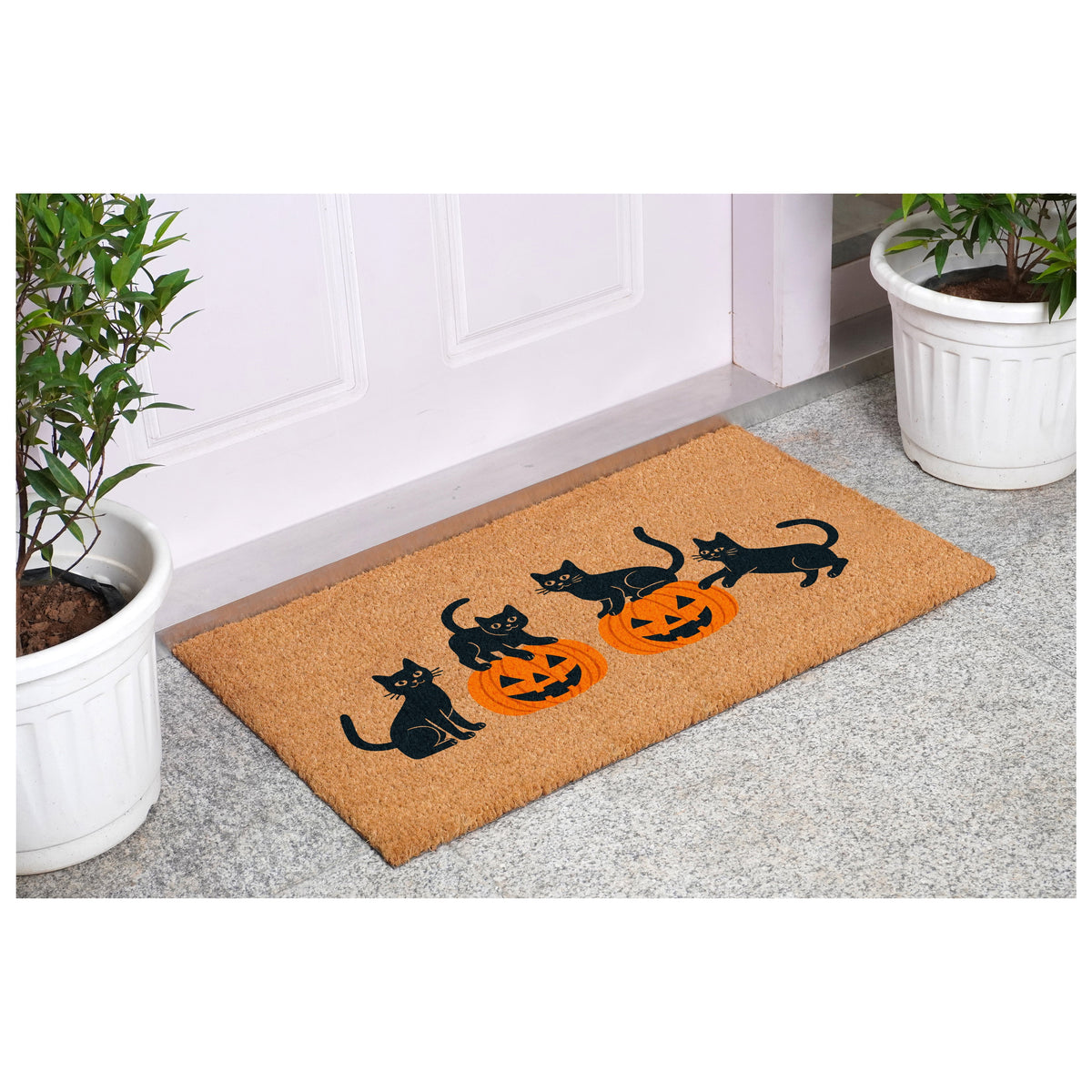 Mischief Halloween Cats Doormat, 17" x 29"