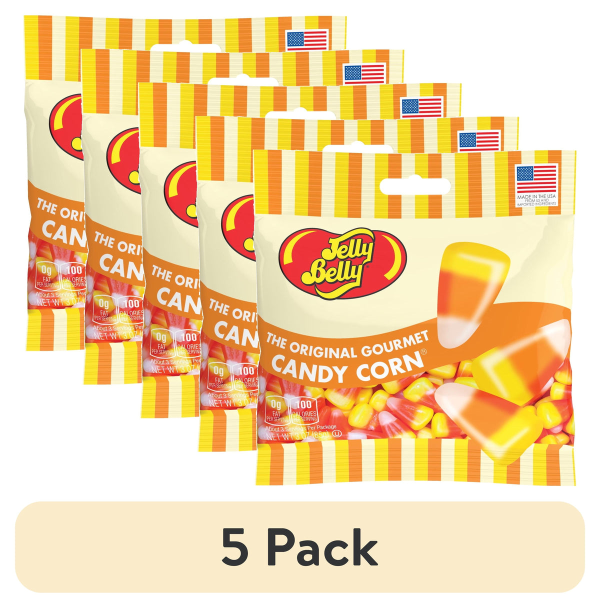 Jelly Belly Candy Corn Jelly Beans 3 oz Grab & Go Bag