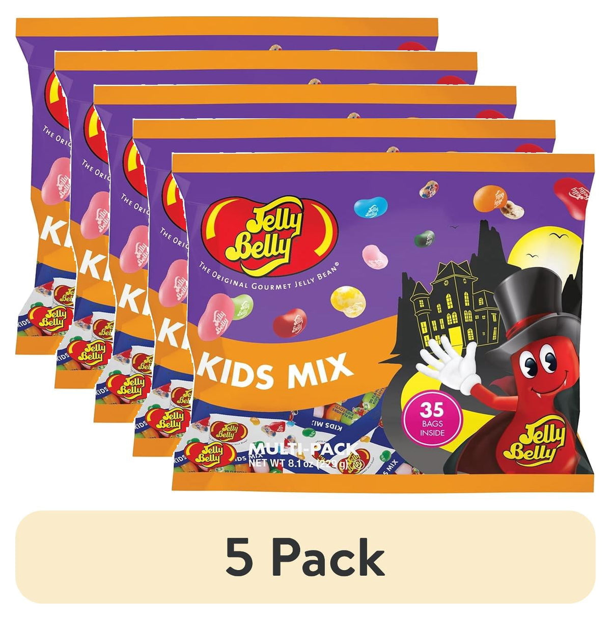 Jelly Belly Kids Mix 8.1 oz Fun Pack - 35-Count Pack of .35 oz Bags