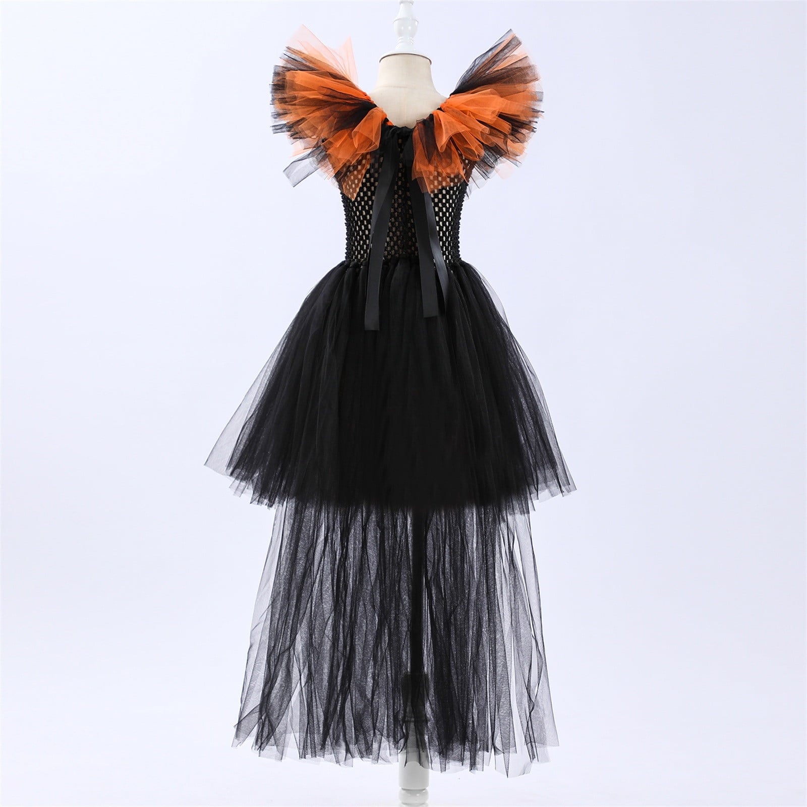 HNMKIU Halloween for Girls Toddler Kids Baby Girls Magnificent Witch Halloween Black Gown Fancy Dress Up Cosplay Party Tutu Dress Dresses E - 18-24 Months