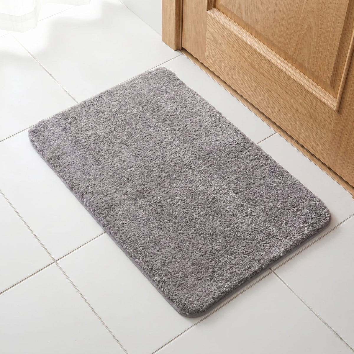 Cute Monstera Bathroom Rugs with Green Leaf Plant, Soft, Fluffy, Plush, Absorbent, Quick Dry, Non Slip, Machine Washable for Shower Floor, Bathroom, Bedroom,Home Decor and Accessories 24x16 Inches