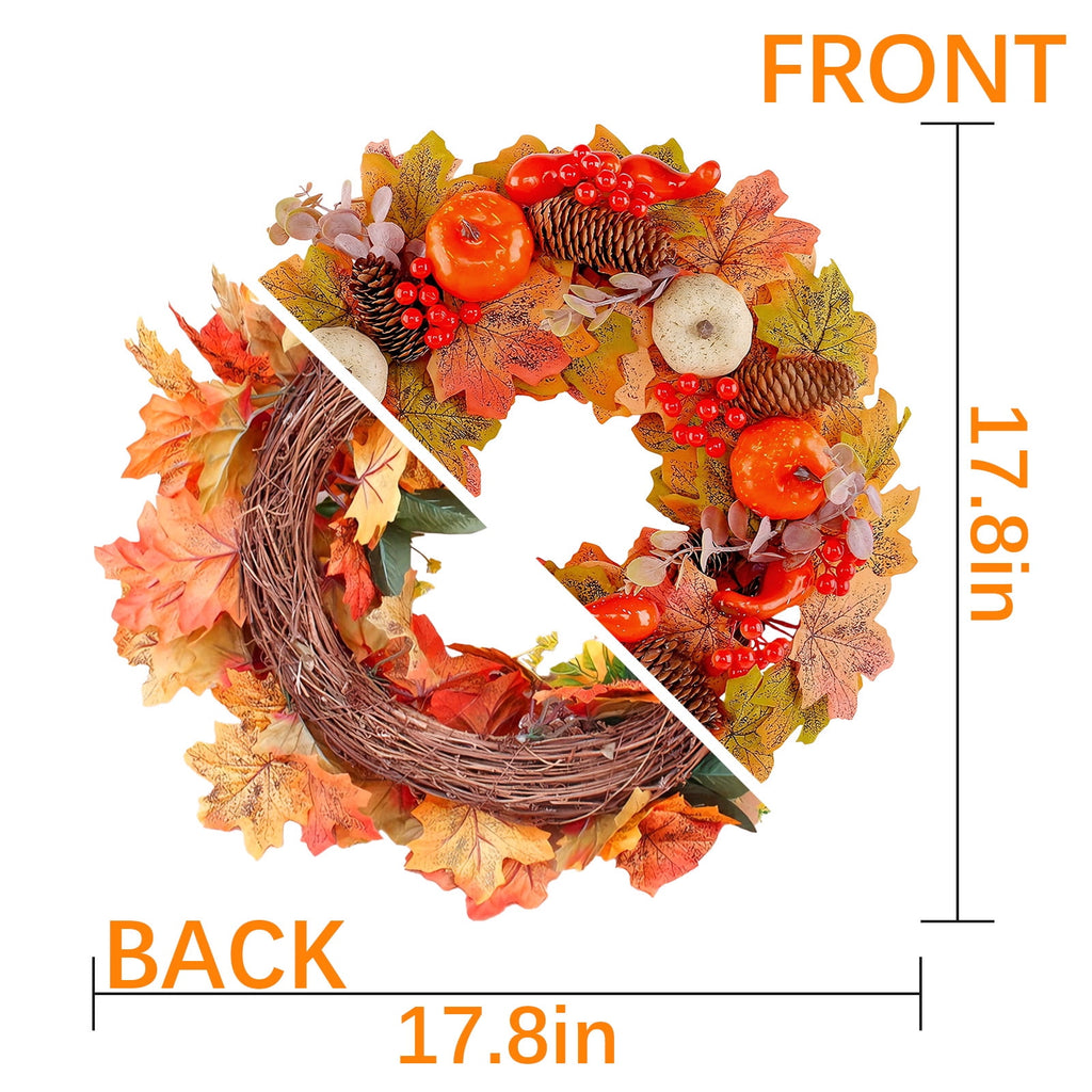 AGCAN 27 Inch Halloween Wreaths for Front Door, Unlit Halloween Wreaths with Witch Hat & Legs, Halloween Decorations for Home, Porch, Window, Indoor, Wall Decor