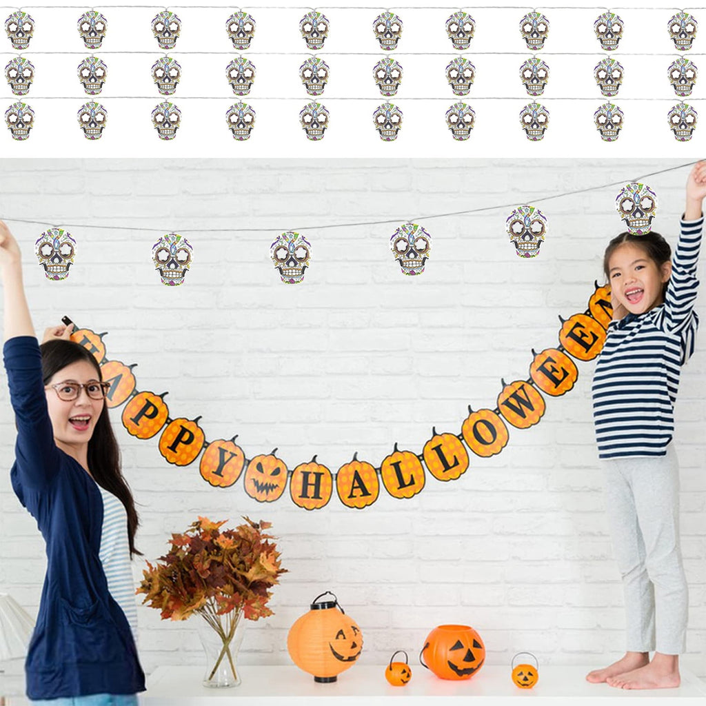 Ayieyill Bats Halloween Lights, 9.8FT 30 LED Halloween String Lights for Indoor Outdoor Halloween Decorations and Halloween Decor