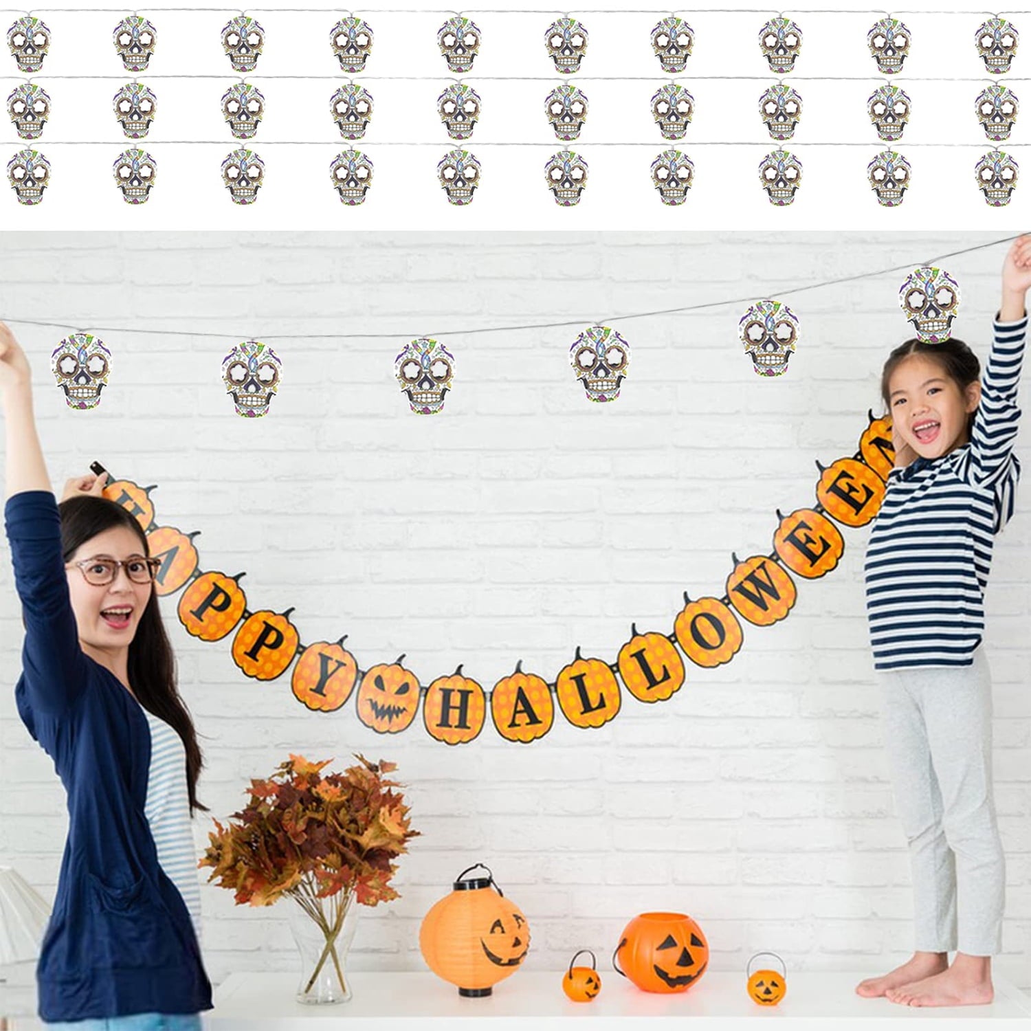 Ayieyill Bats Halloween Lights, 9.8FT 30 LED Halloween String Lights for Indoor Outdoor Halloween Decorations and Halloween Decor
