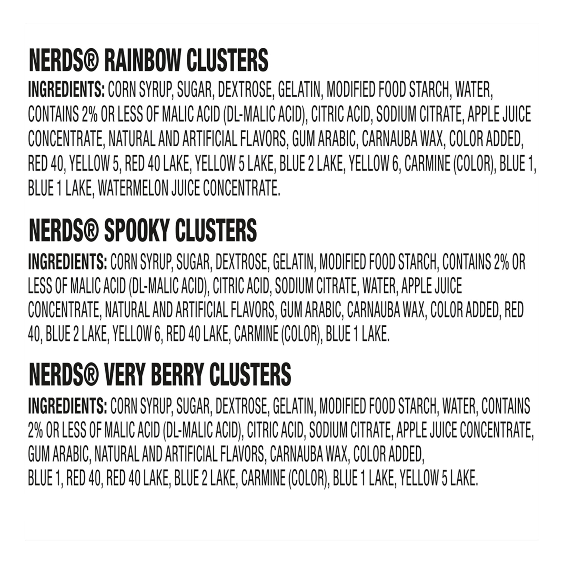 Nerds Gummy Clusters Halloween Assorted Treat Pack, 14 oz, 28 Count