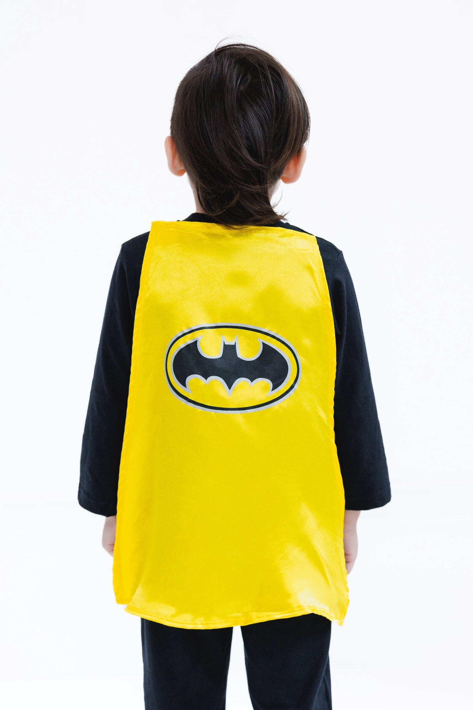 DC Comics Justice League Toddler Boy or Girl Cosplay One Piece Coverall with Cape Batman Black