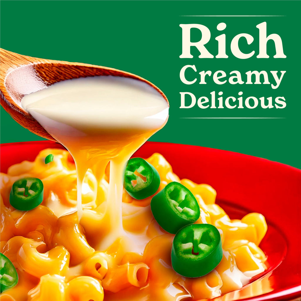 Nestle Carnation Kickin' Jalapeno Flavored Evaporated Milk for Macaroni and Cheese, Shelf Stable Milk, NET 12 fl oz (354 mL)