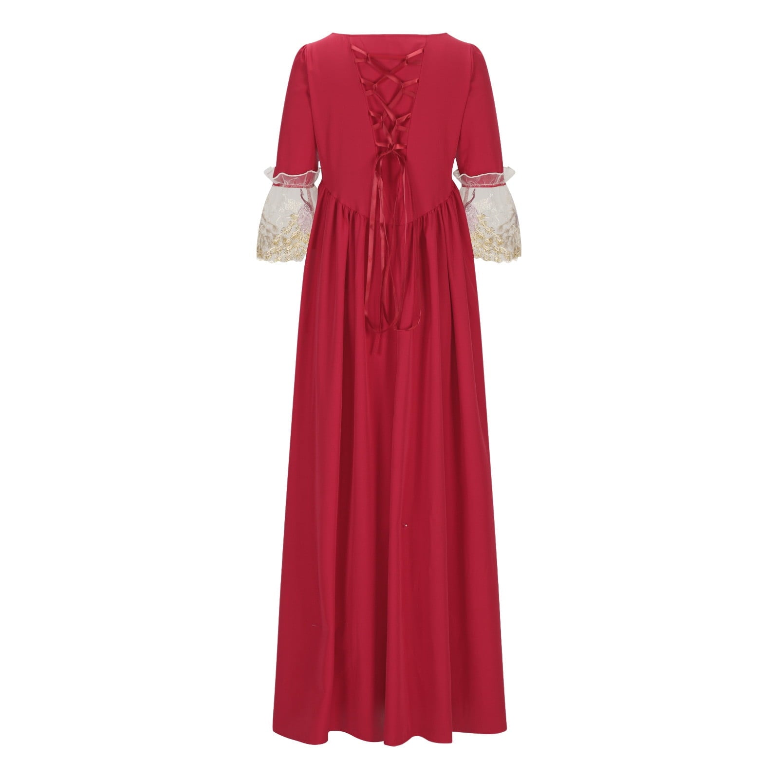 UPPADA Plus Size Victorian Dress for Women Lace Up Flare Sleeve Ball Gown with Corset Evening Party Maxi Gowns Vintage Cocktail Dress Wedding Dresses Early