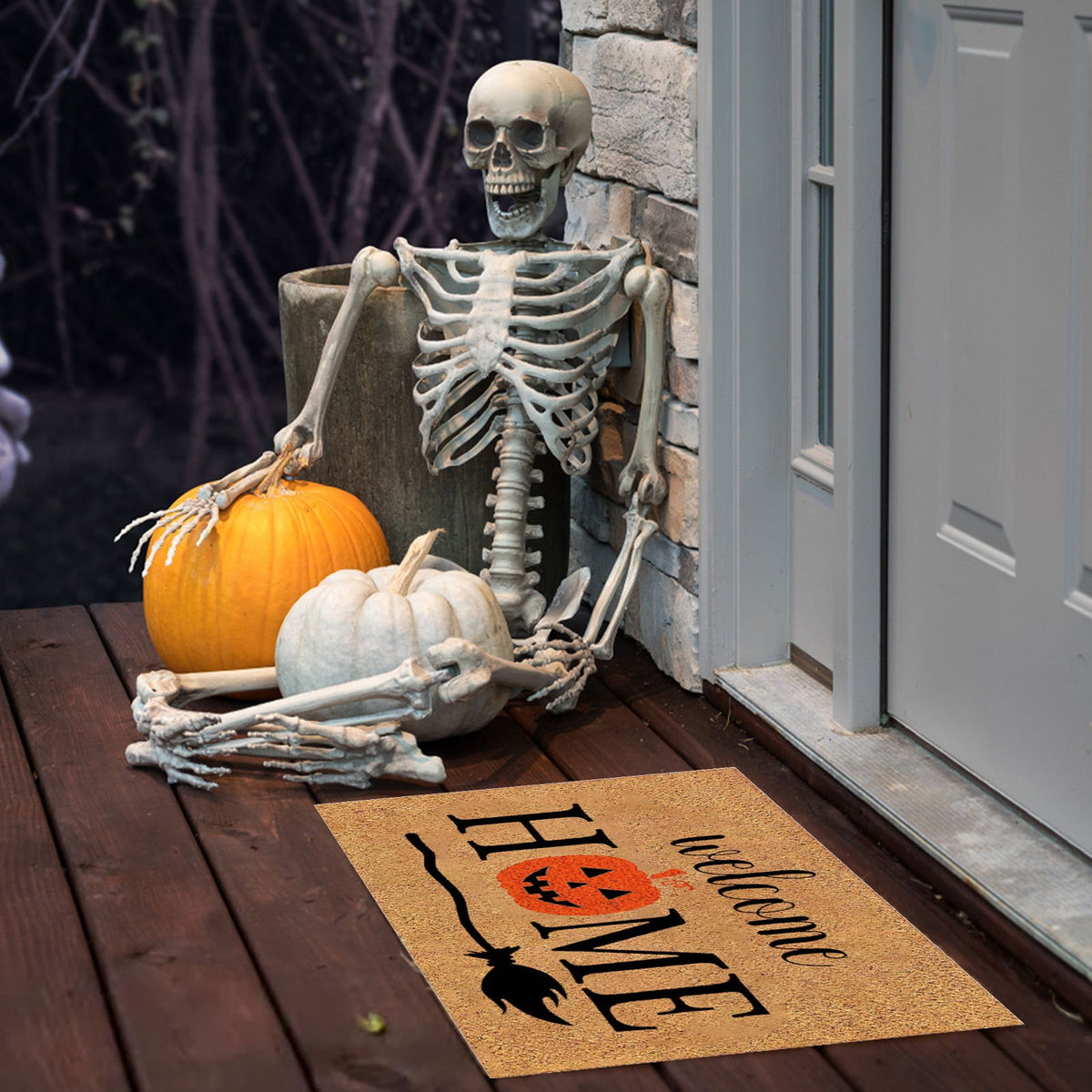 Yeetfub Warehouse Clearance 16x24IN Halloween Door Mat Pumpkin Funny Doormat All-Season Outdoor Indoor Doormat for Home Entrance Floor Outdoor Indoor Doormat for Outside Back Patio Floor Entry