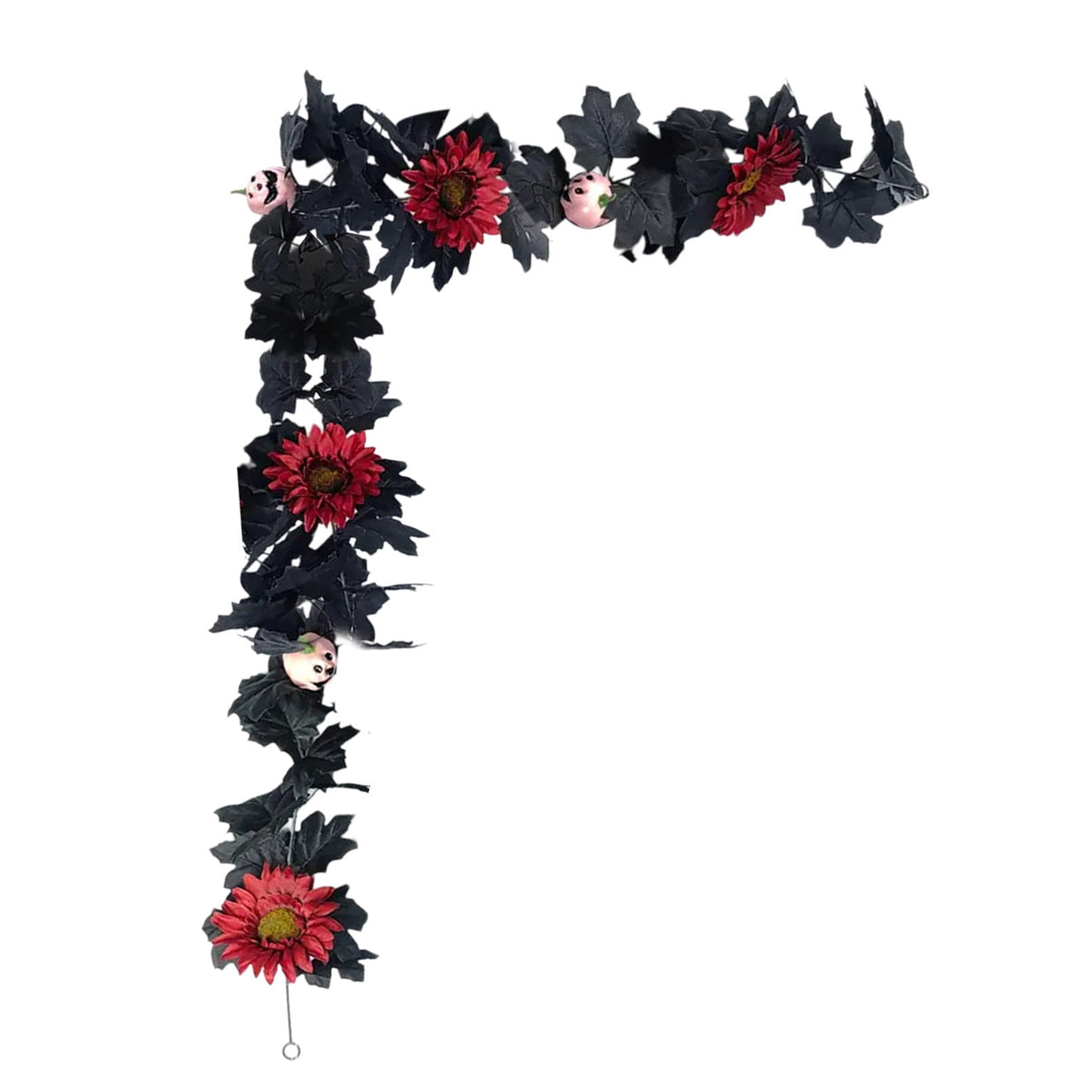 AZXY Halloween Decor, Halloween Indoor Decor, Halloween Tabletop, Artificial Red Silk Rose Stems, Gothic Fake Floral Bouquet, Halloween Decorations for Home Table Party Decor