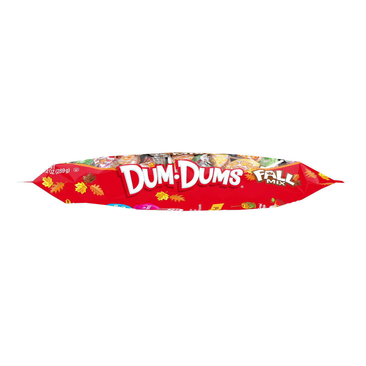 Dum Dums Fall Mix Halloween Assorted Candy, Lollipops & Suckers, Hard Party Candy, 10.2oz Bag