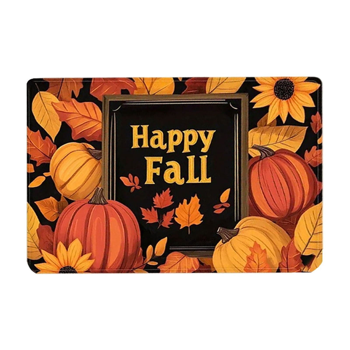 AYktou Fall Bathroom Rugs, Halloween Maple Leaves Pumpkin Kitchen Mats for Floor Warm-Colored Area Rug Thanksgiving Decor Carpets, Home Fall Holiday Party Harvests Grateful Blessed Doormat