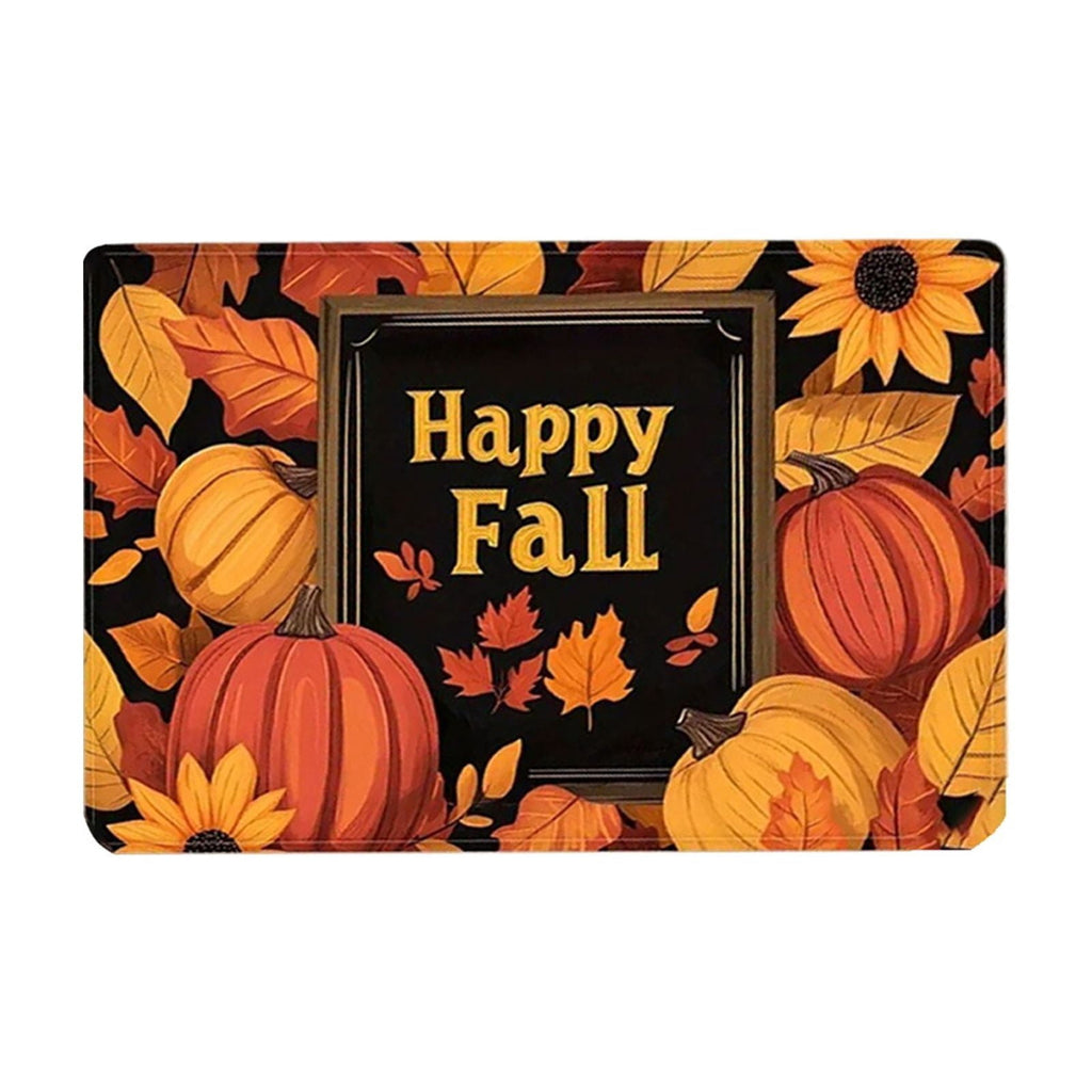 Non-Slip Fall Doormat - Absorbent Entrance Rug Waterproof Porch Mat Skid-Resistant Floor Protector Seasonal Home Decor Gift Idea(A)
