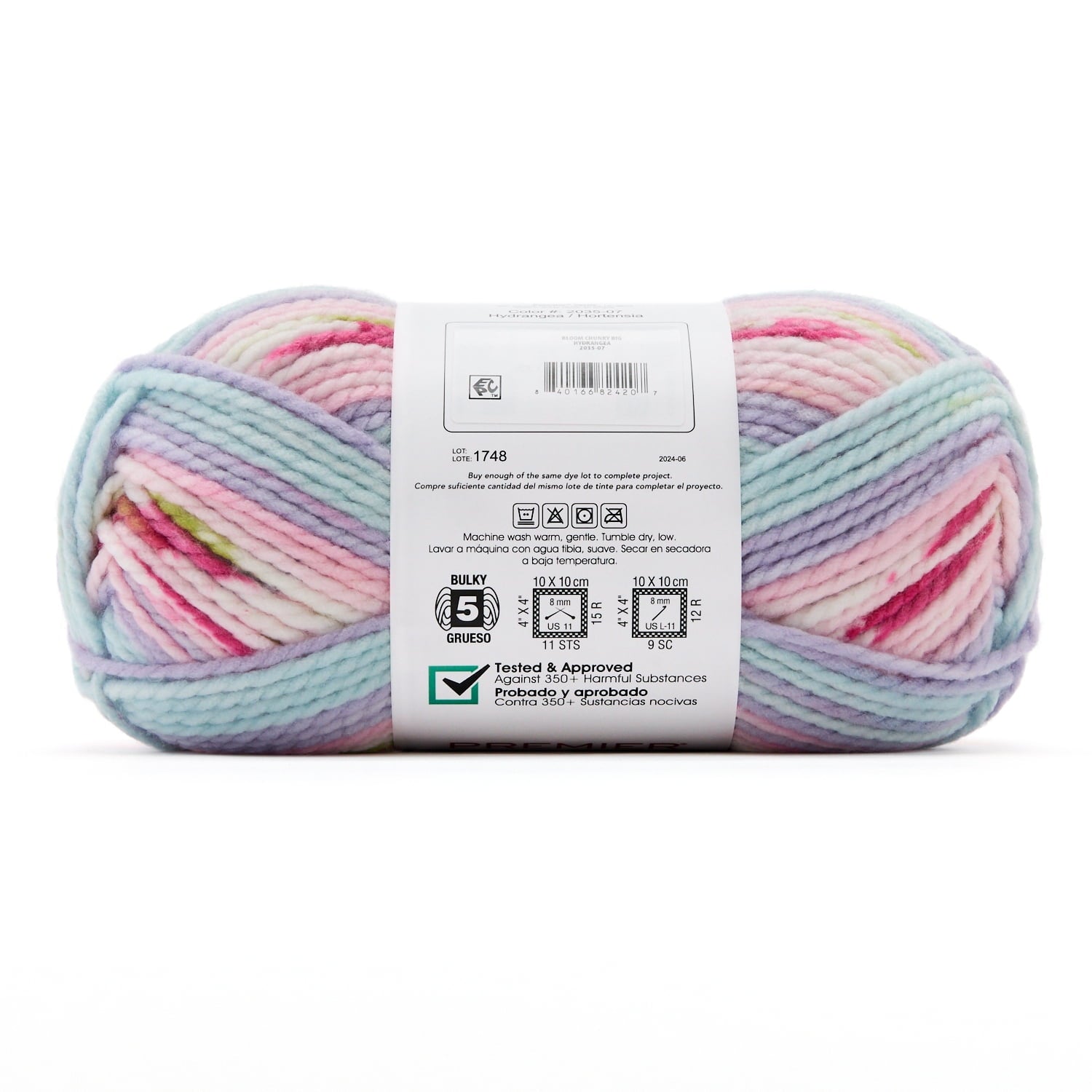 Premier Yarns - Bloom Chunky Big Yarn - Snapdragon - 7oz 218yds - 5 Bulky Weight - Acrylic