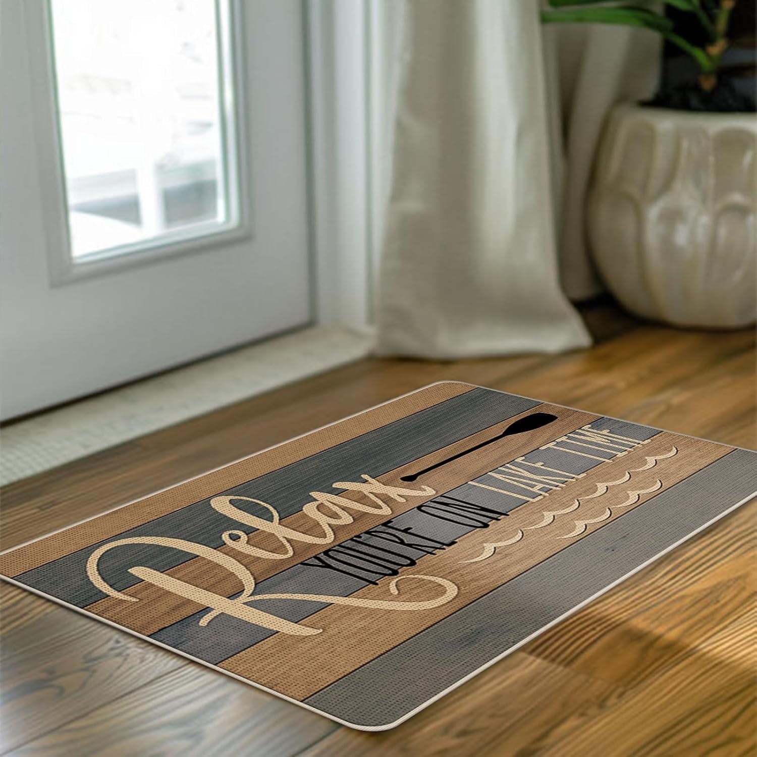 I Put a Spell on You Welcome Front Door Mat, Magical Hocus Pocus Decorative Doormat Non-Slip Floor Entryway Rug, Funny Black Halloween Low Profile Indoor Outdoor Home Kitchen Decor 17x29 Inches