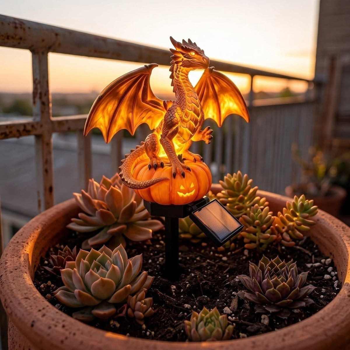 Clearance! Highland Cow Solar Garden Light, 18in Garden Statue with LED Glow, Waterproof Outdoor Yard Decor Stake, Resin Lawn Pathway Light for Backyard Patio Porch Halloween Gift