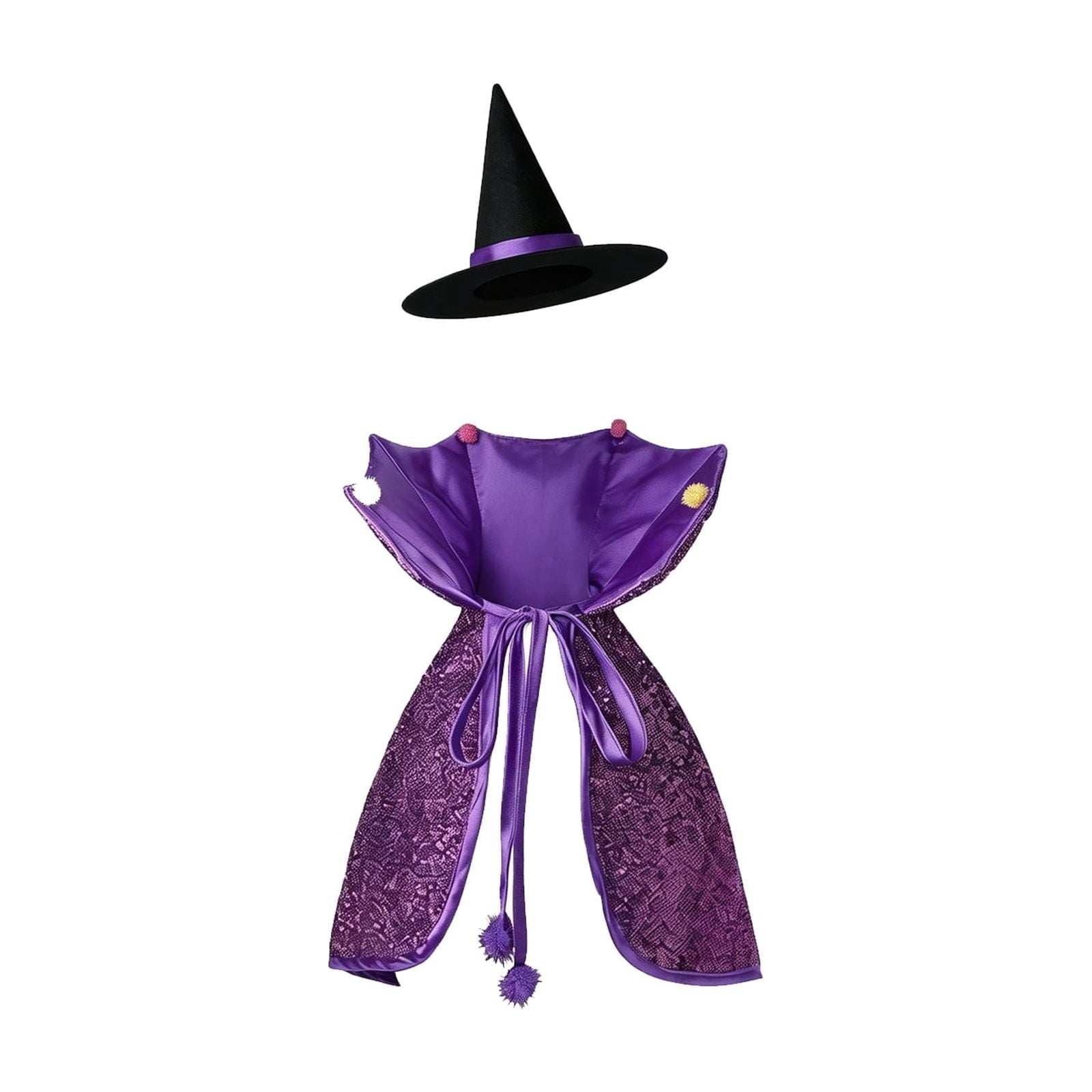 Bat Witch Hat Spiderweb Halloween Goose Clothes Fit 17/23In Cement Plastic Lawn Goose, Stylish Full Set for Outdoor Yard Patio Garden Seasonal Halloween Home Ornamental Arrangement