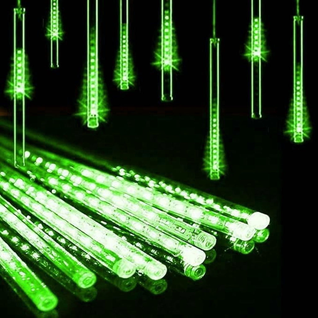 LED Outdoor String, Rain Lights,Meteor Lights,Meteor rain Lights 30cm 10 Tube Solar rain Lights with for Christmas Parties Wedding Christmas Tree