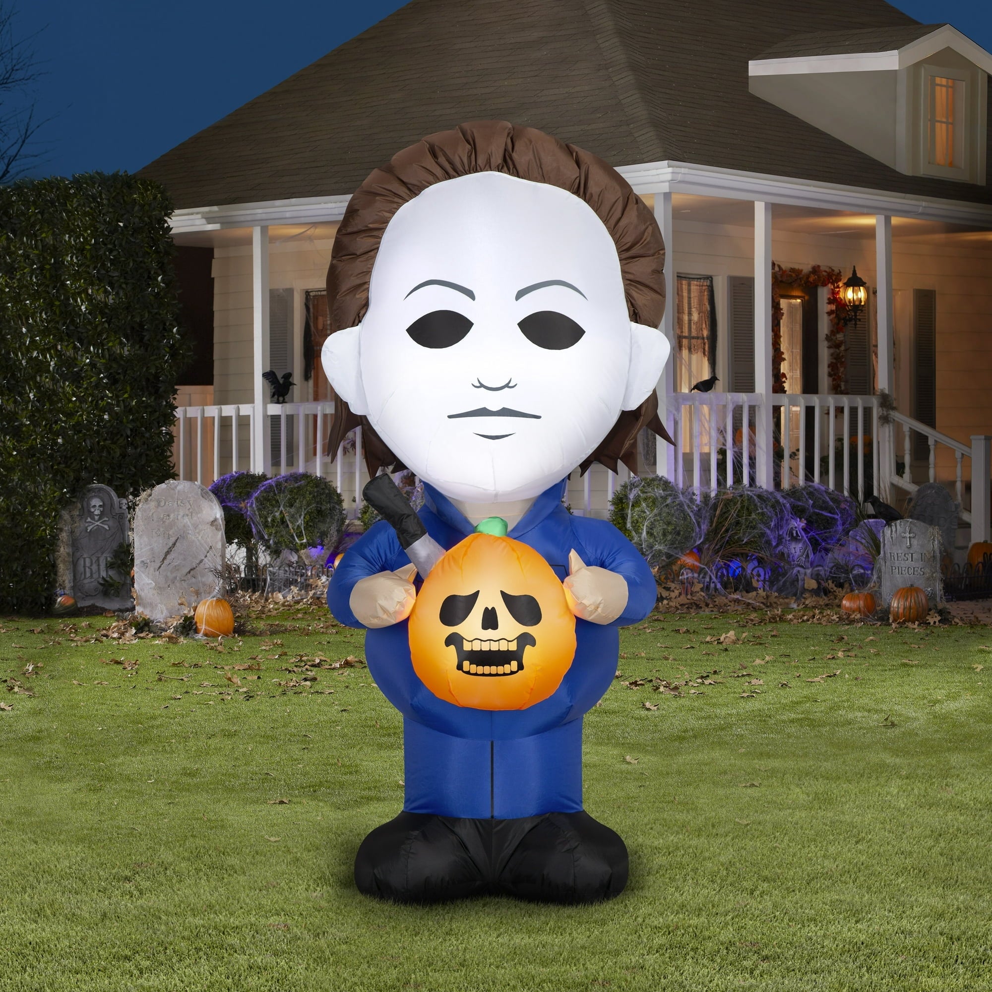 Halloween Airblown Yard Inflatables Michael Myers & Knife, 60in