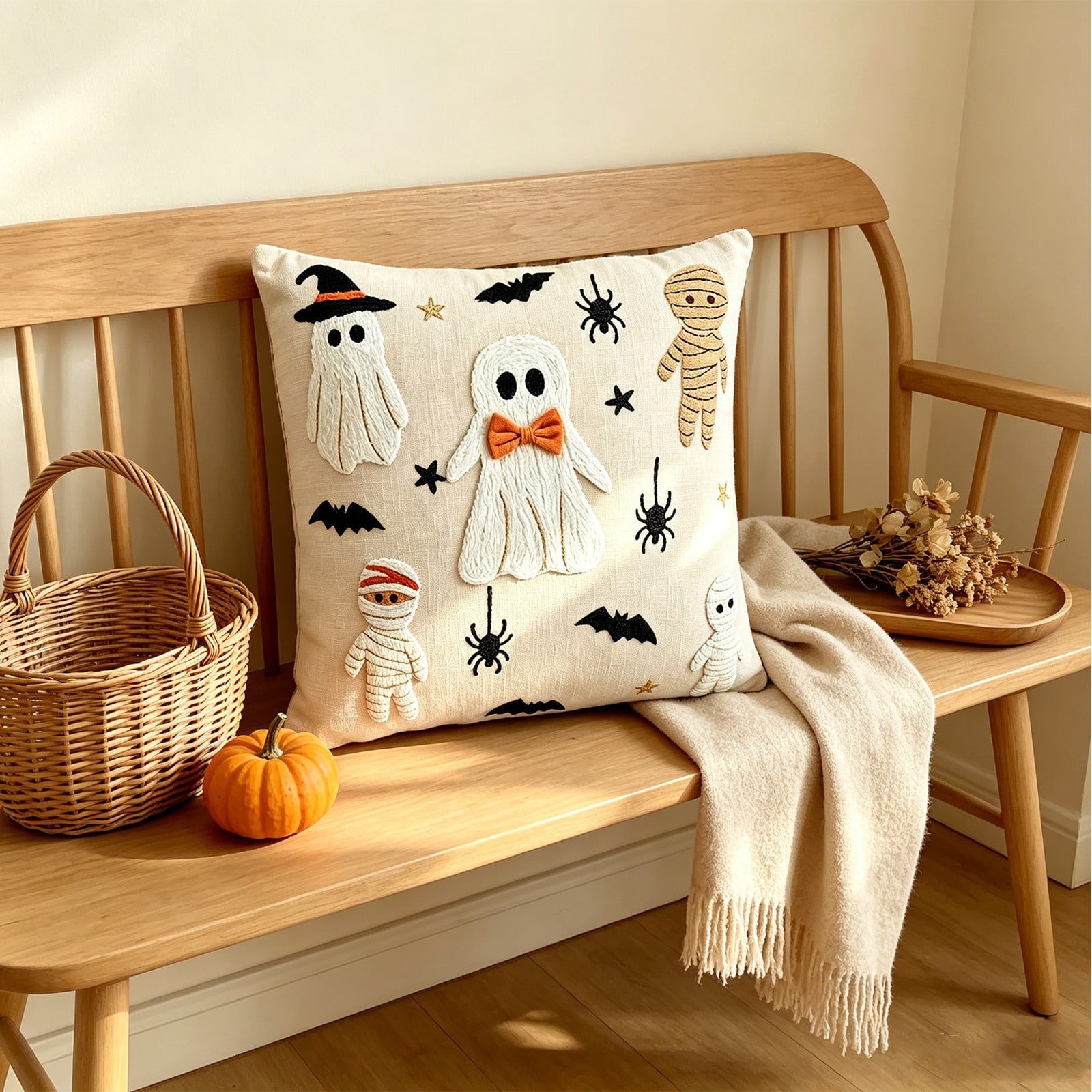 XGFHYJEH Halloween Decorations LED Candle Lights, 3pc Pumpkin Lantern, Halloween Indoor Decor, Halloween Table Decoration Ornament for Home Room Party