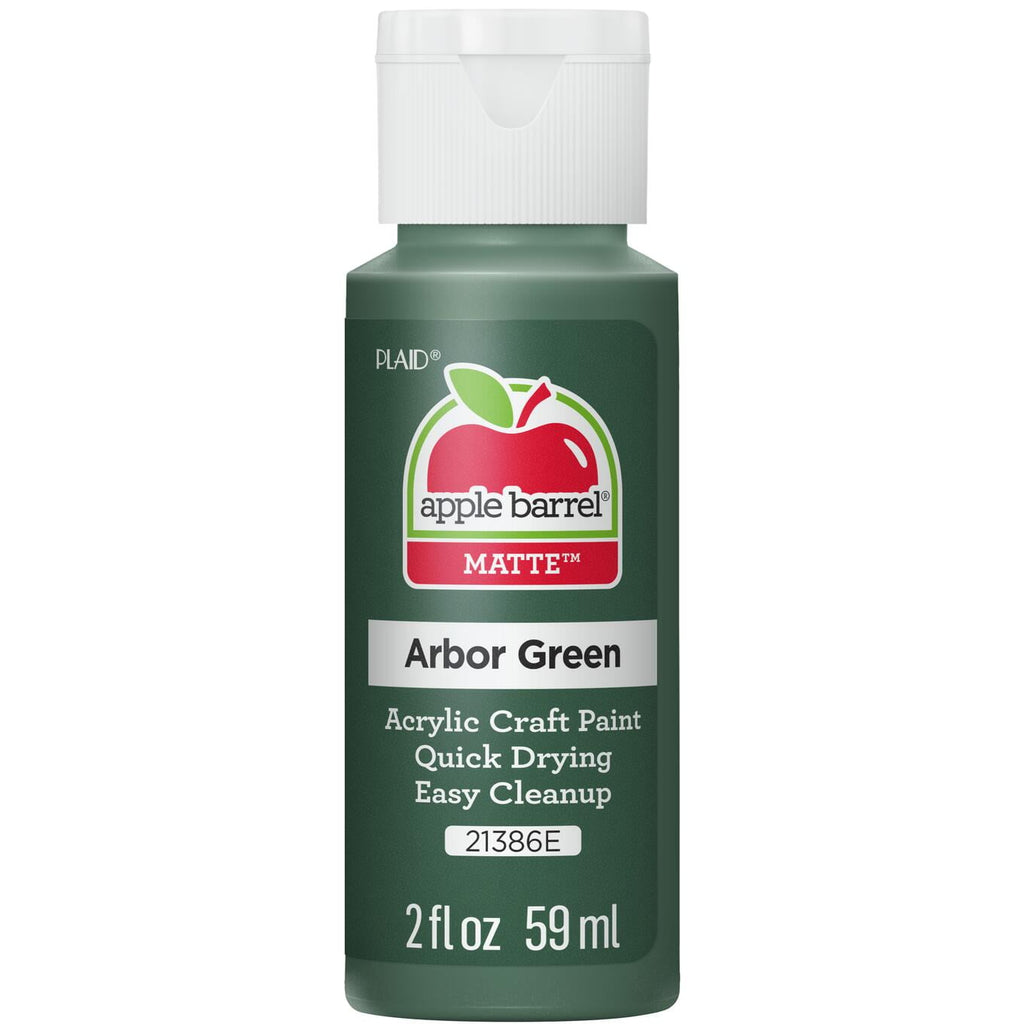 Apple Barrel Acrylic Craft Paint, Matte Finish, White, 2 fl oz