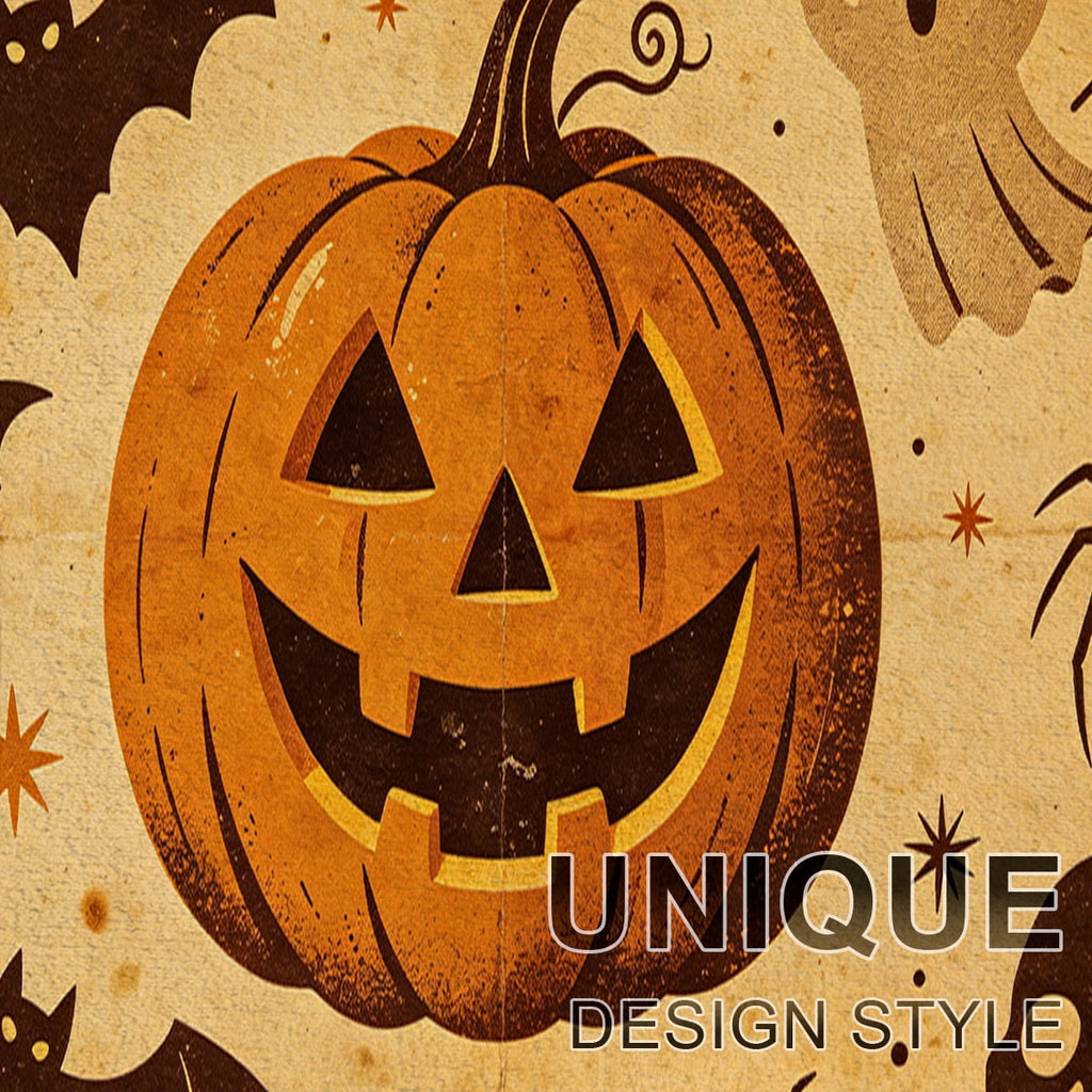 YIMEIS Halloween Neon Pumpkin Lanterns 3Pcs Flannel Mat & Kitchen Rugs Set,Soft Non-slip,16''×24'' 20''×30'' 17''×47'' Inches,for Entryway Bathroom