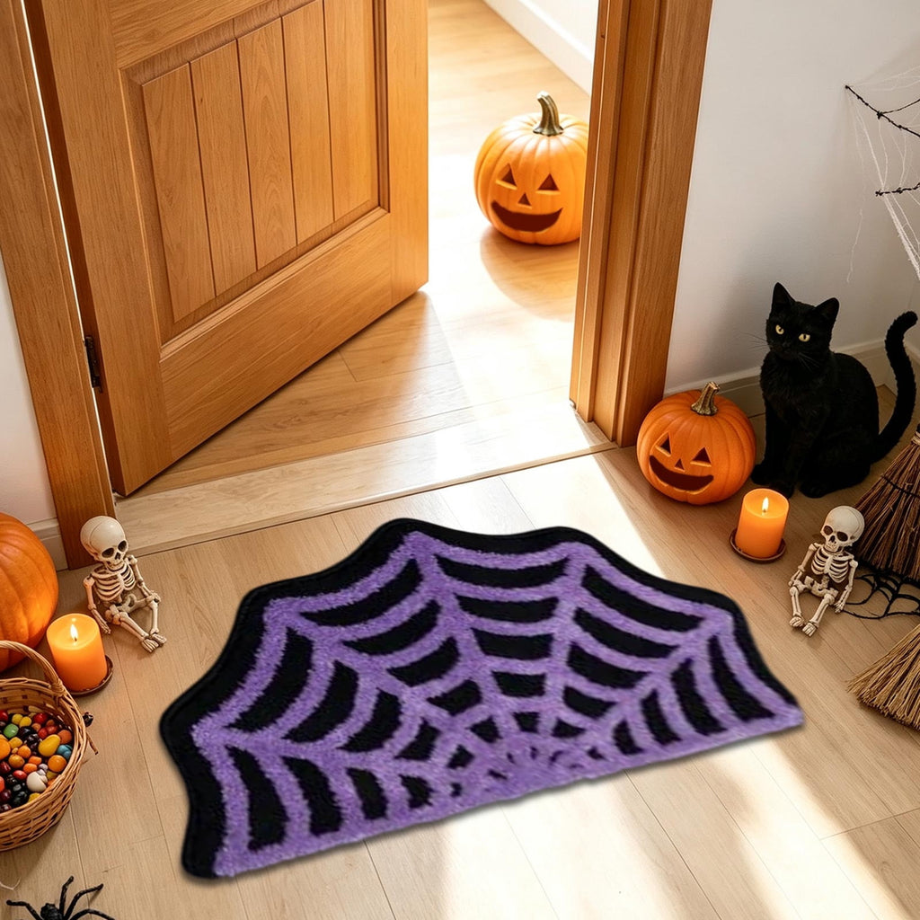 Yhmxh Halloween Bathroom Rugs, Halloween Pumpkin Bath Mats, Farmhouse Halloween Rugs for Bathroom Decorations for The Home, Holiday Cute Pumpkin Decor Non-Slip 15.7x23.6 Inches