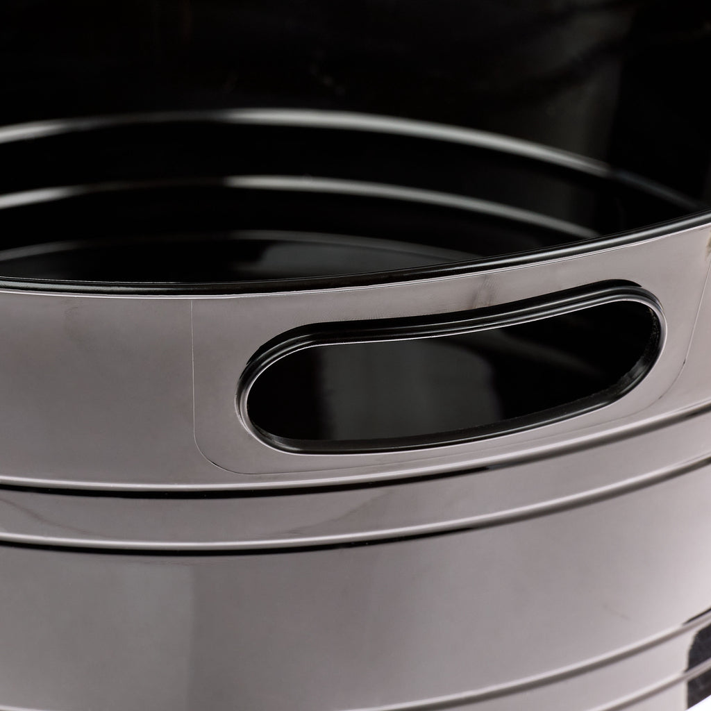 Way To Celebrate Black Plastic Party Tub with Handles, 17.6 in, 420 oz