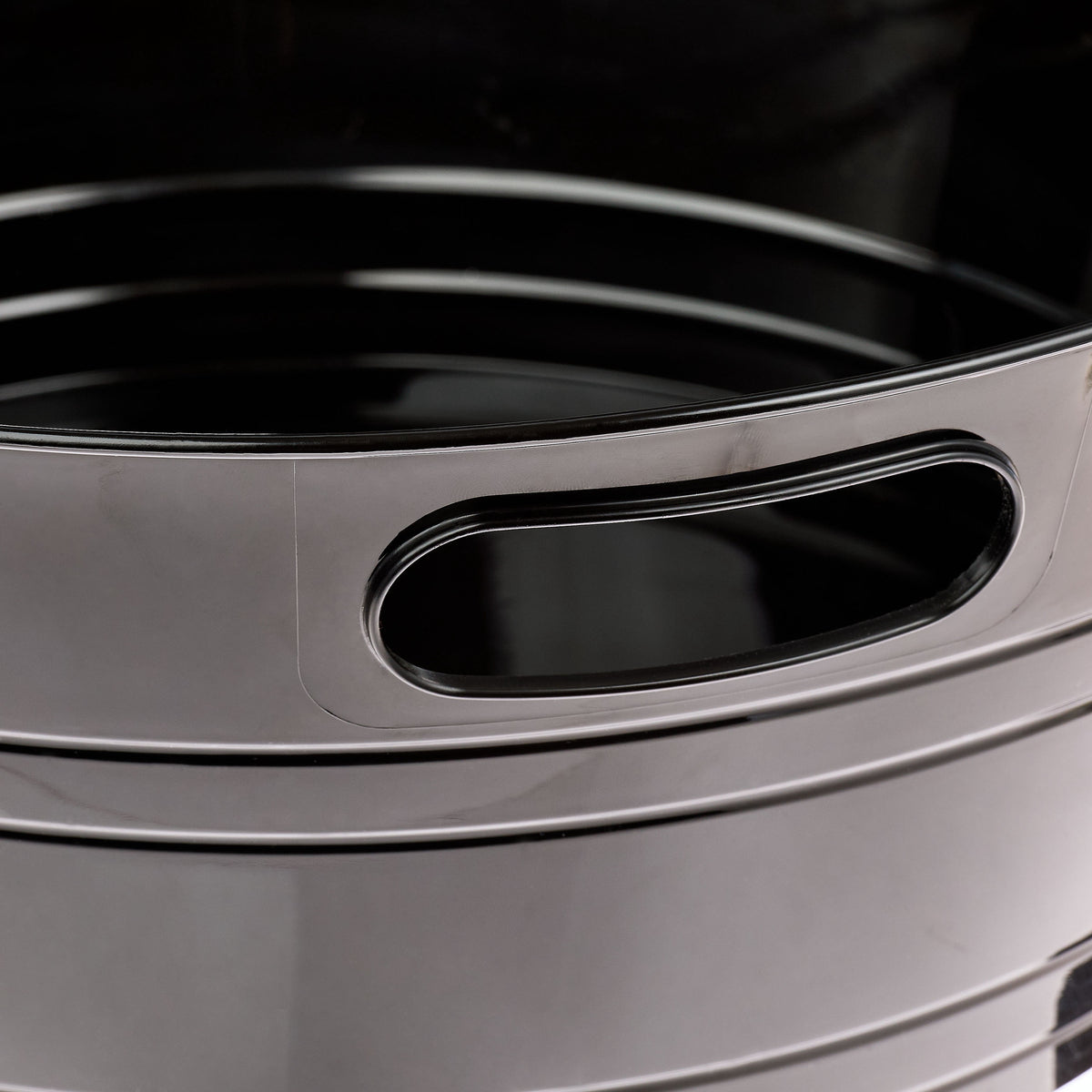 Way To Celebrate Black Plastic Party Tub with Handles, 17.6 in, 420 oz