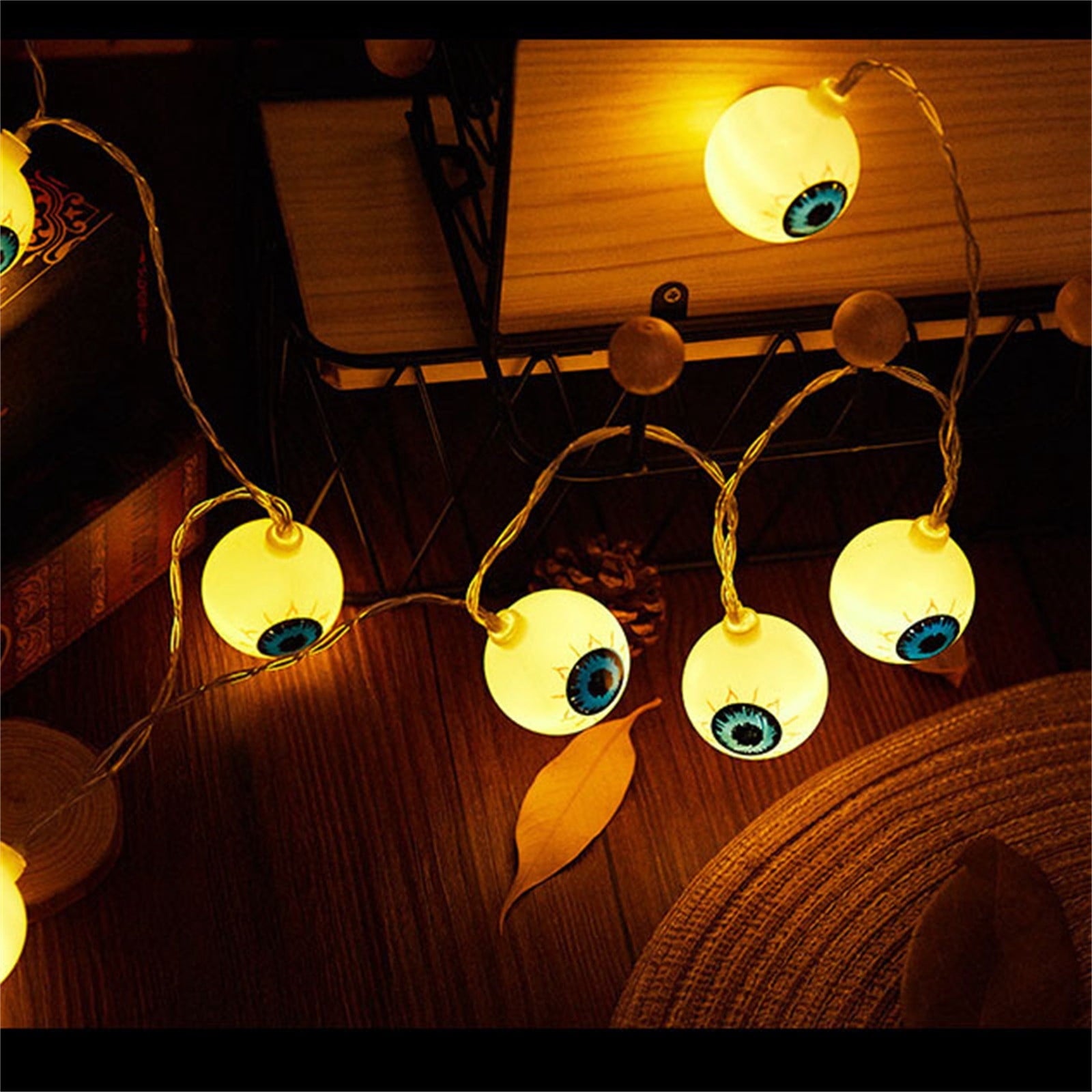 Btomtd 118.11 inch 20 LED Halloween String Light Outdoor Indoor Decorative Light for Yard Home Party Decorations for Bush Fence Porch and Tree Lighting, Multicolor