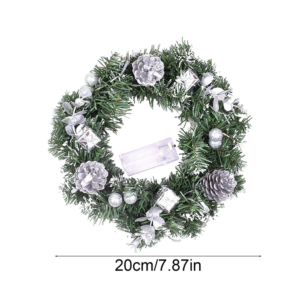 Btomtd Diameter 8" Pumpkin Skull Wreath Halloween Decor Acrylic Round Disk Hanging Ornament with Garland for Front Door Window, A