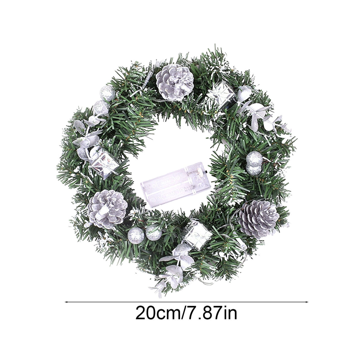 Btomtd Diameter 8" Pumpkin Skull Wreath Halloween Decor Acrylic Round Disk Hanging Ornament with Garland for Front Door Window, B