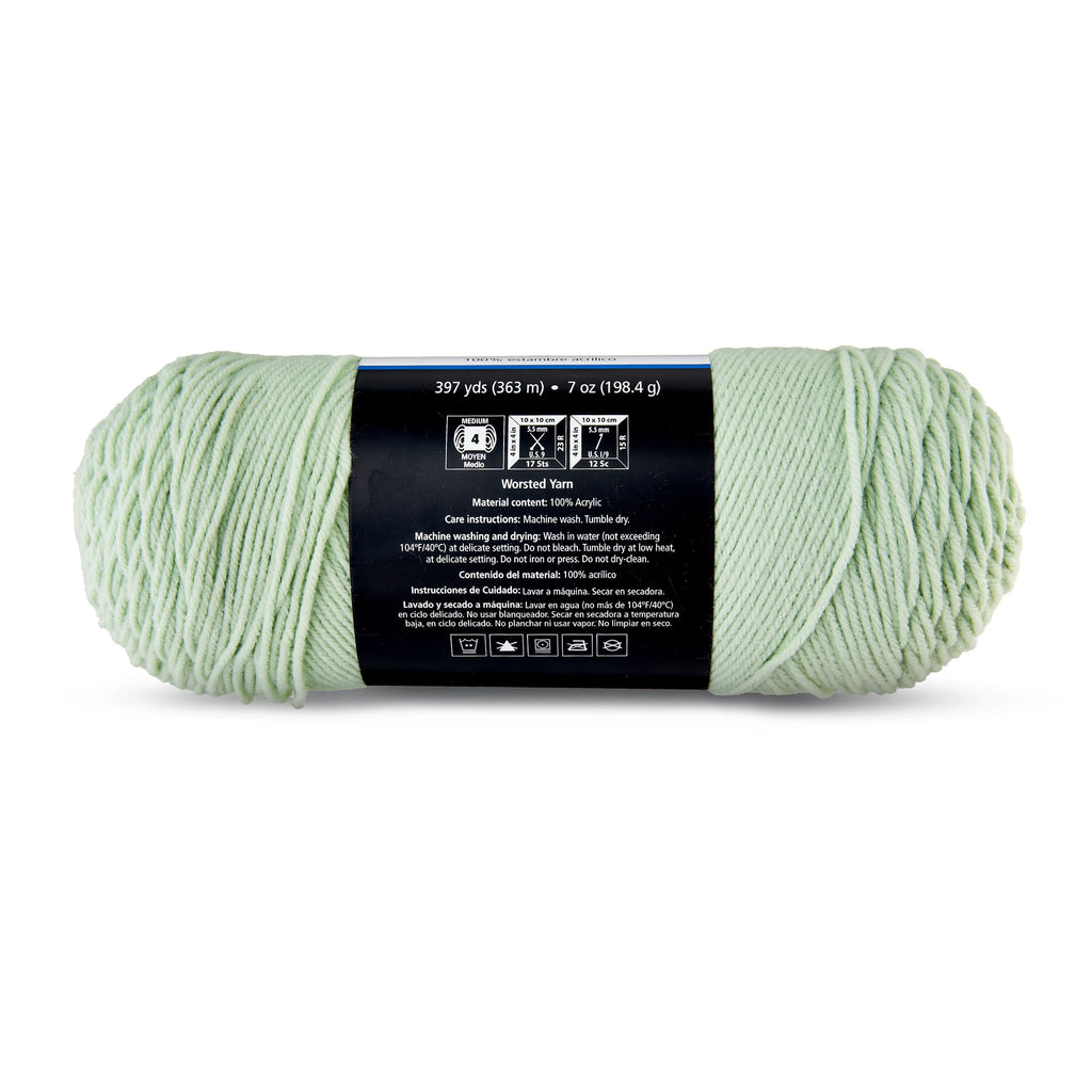 Mainstays Medium 4 Acrylic Yarn, White, 7 oz, 397 Yards