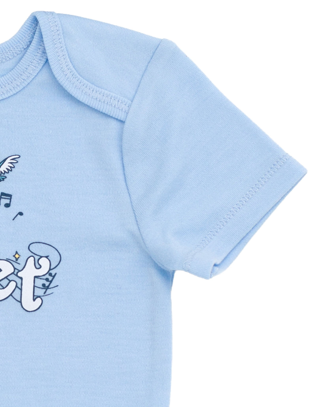 Disney Winnie the Pooh Baby Boy or Girl 2-Piece Cosplay Bodysuit and Hat Set Light Blue Eeyore