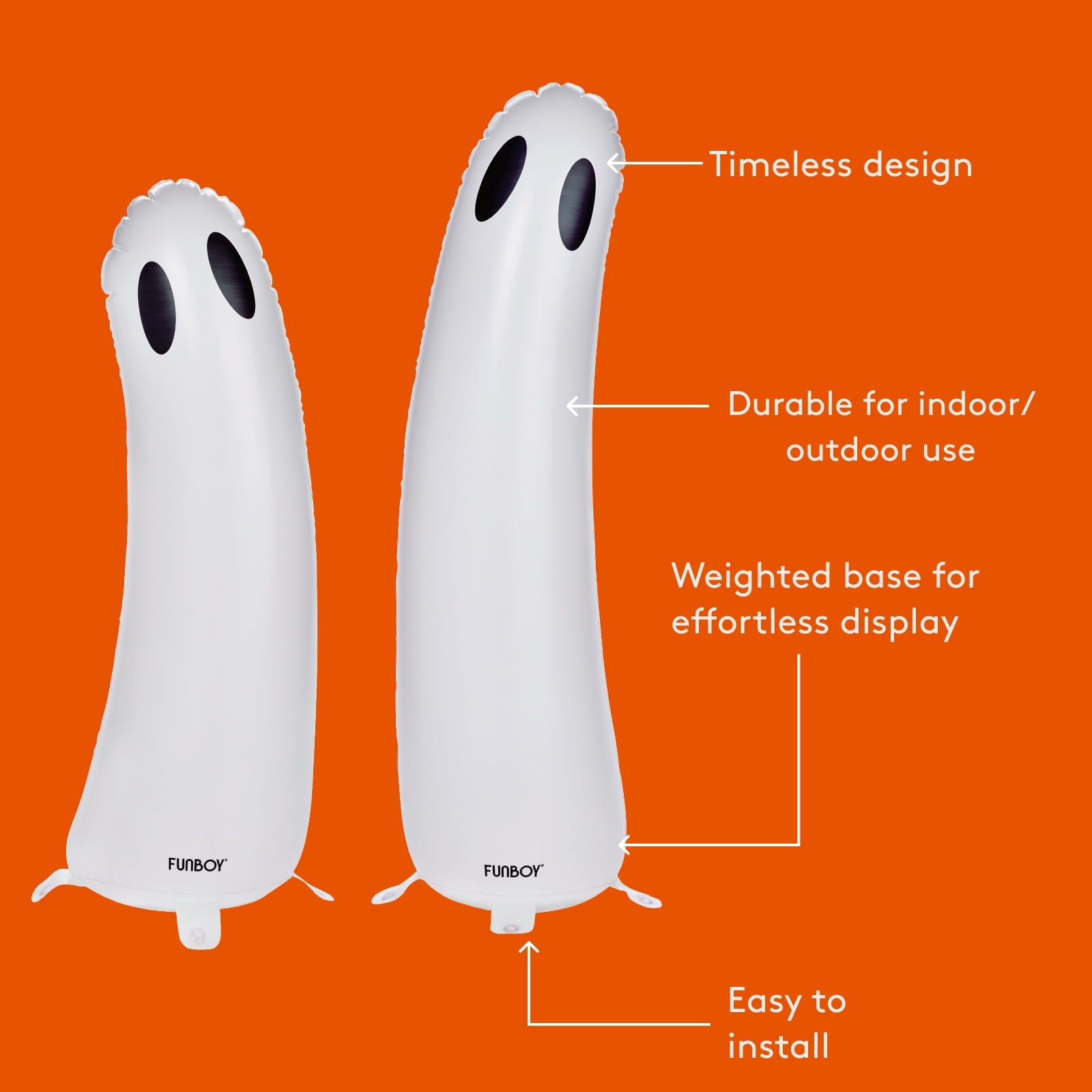 FUNBOY Inflatable Ghost Halloween Decorations Outdoor, 2-Pack