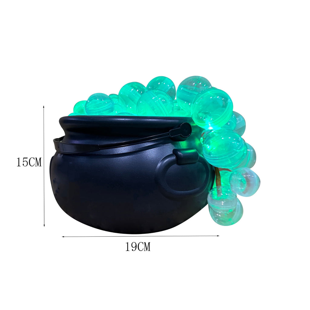 Muecwrye Halloween Decorations Outdoor, Halloween Clearance! Halloween Witches Cauldron on Tripod with Lights, DIY Bubbling Cauldron Set Decor for Home Porch Outside, Halloween Party Supplies
