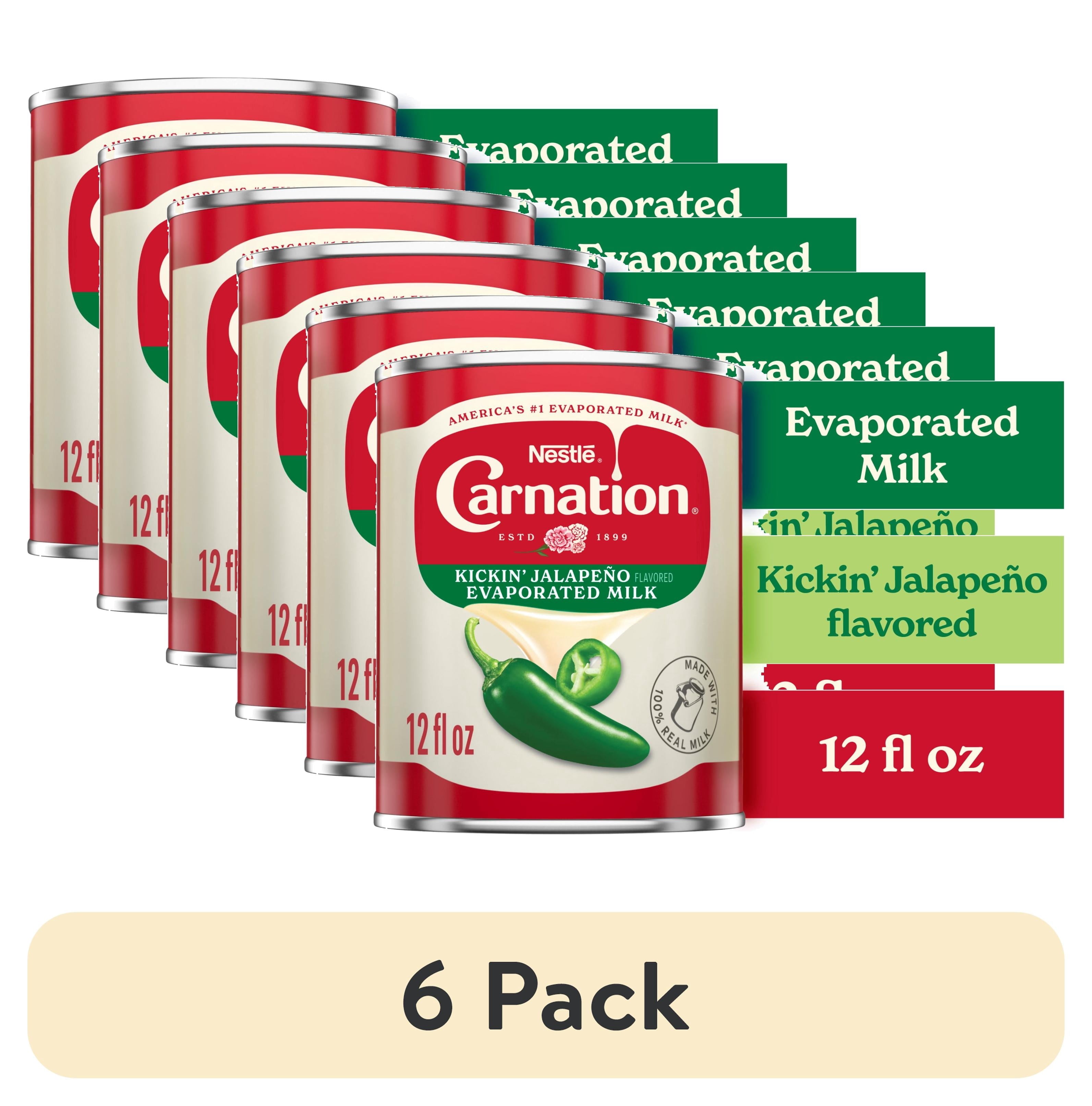 Nestle Carnation Kickin' Jalapeno Flavored Evaporated Milk for Macaroni and Cheese, Shelf Stable Milk, NET 12 fl oz (354 mL)