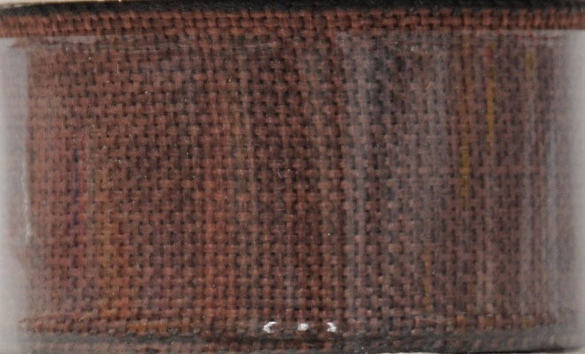 Offray Ribbon, Torrid Orange 1 1/2 inch Woven Burlap Woven Ribbon, 9 feet