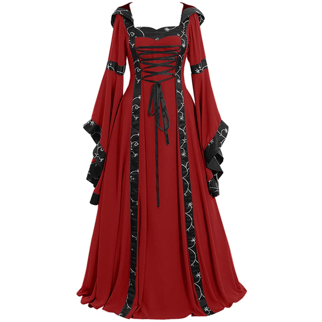 Babysbule Womens Summer Dresses, Women's Vintage Celtic Medieval Floor Length Renaissance Gothic Cosplay Dress